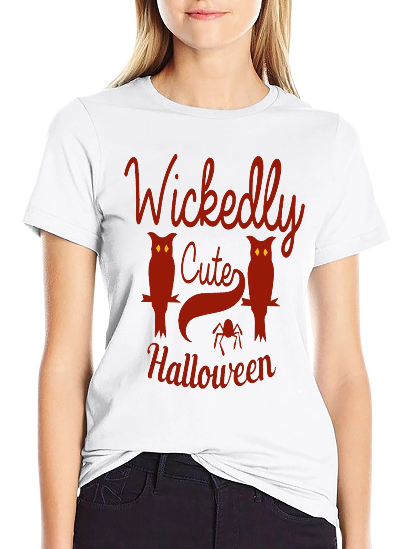 Wickedly Cute Halloween Graphic T-Shirt
