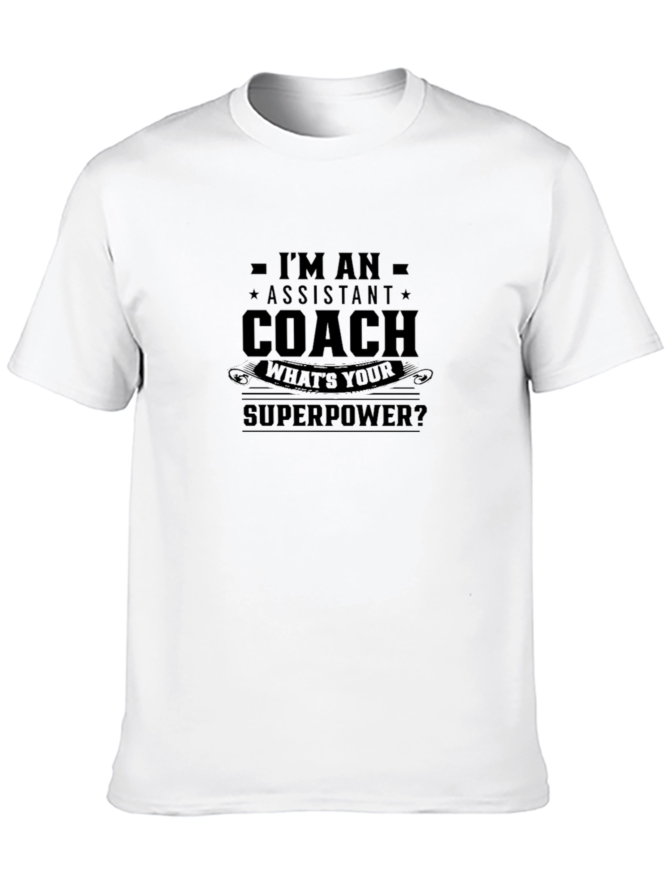 Assistant Coach Superpower T-Shirt - Black