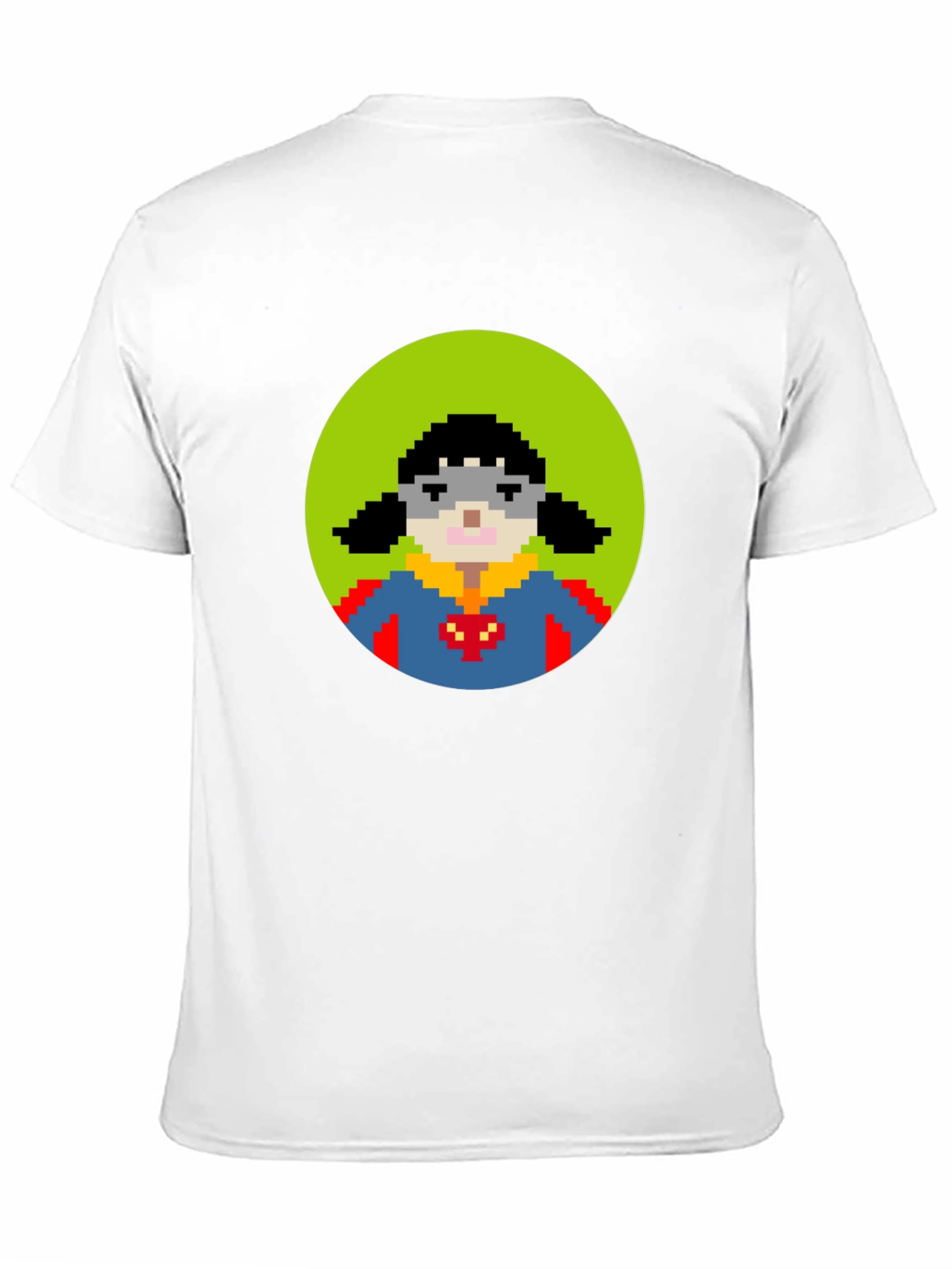 Pixel Superhero T-Shirt - Black Cotton Tee