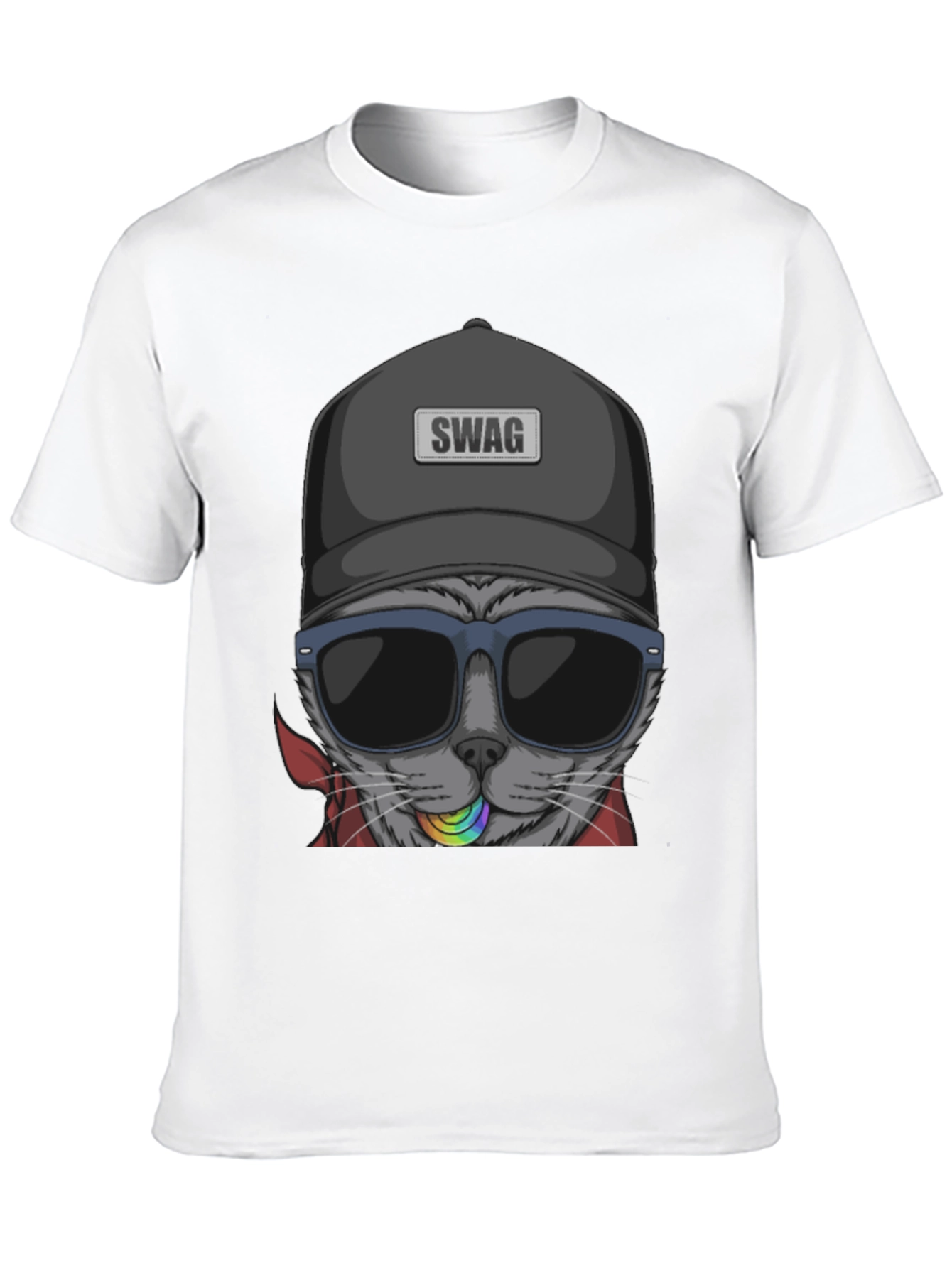 Swag Cat T-Shirt - Cool Graphic Tee