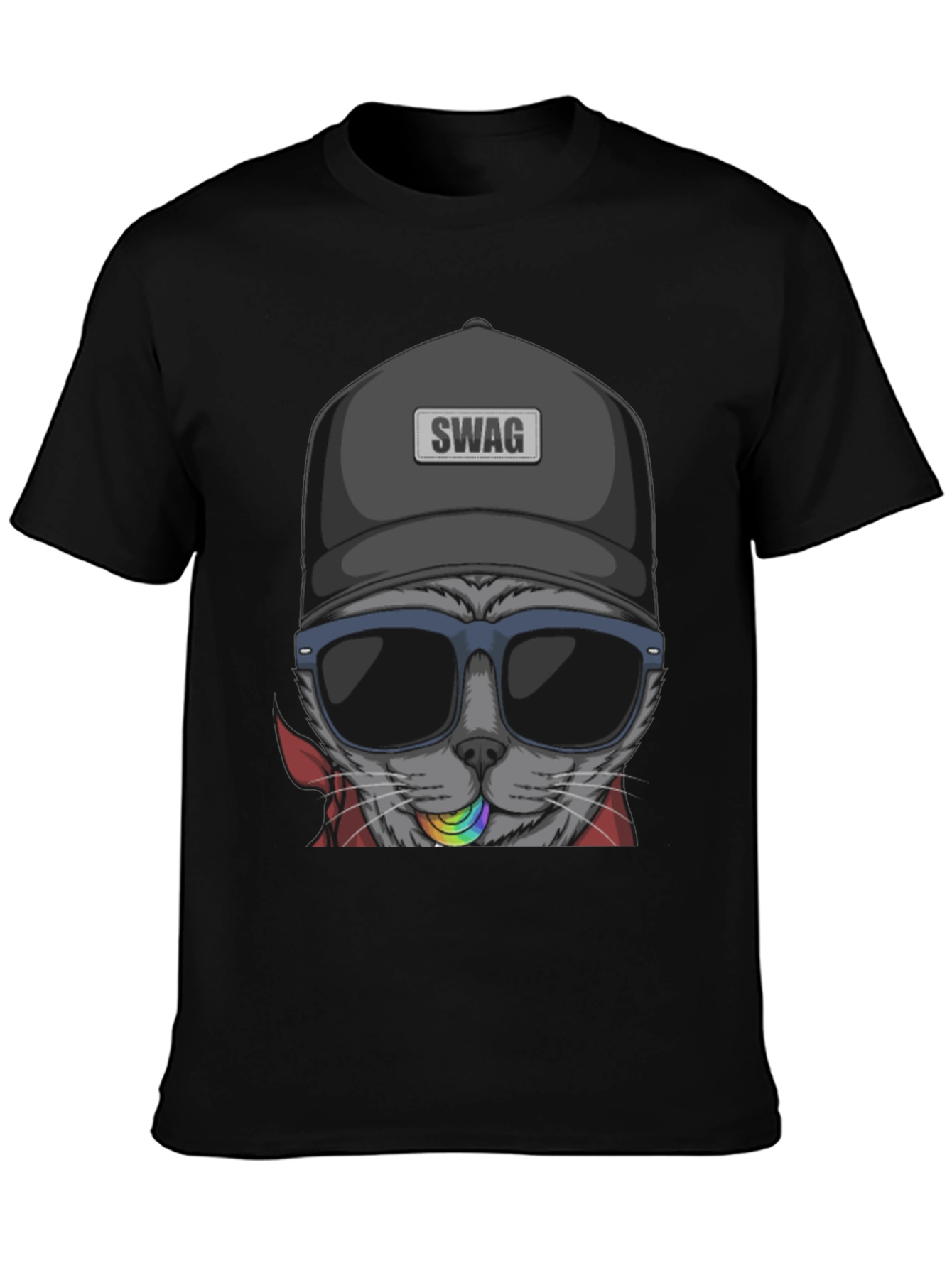 Swag Cat T-Shirt - Cool Graphic Tee