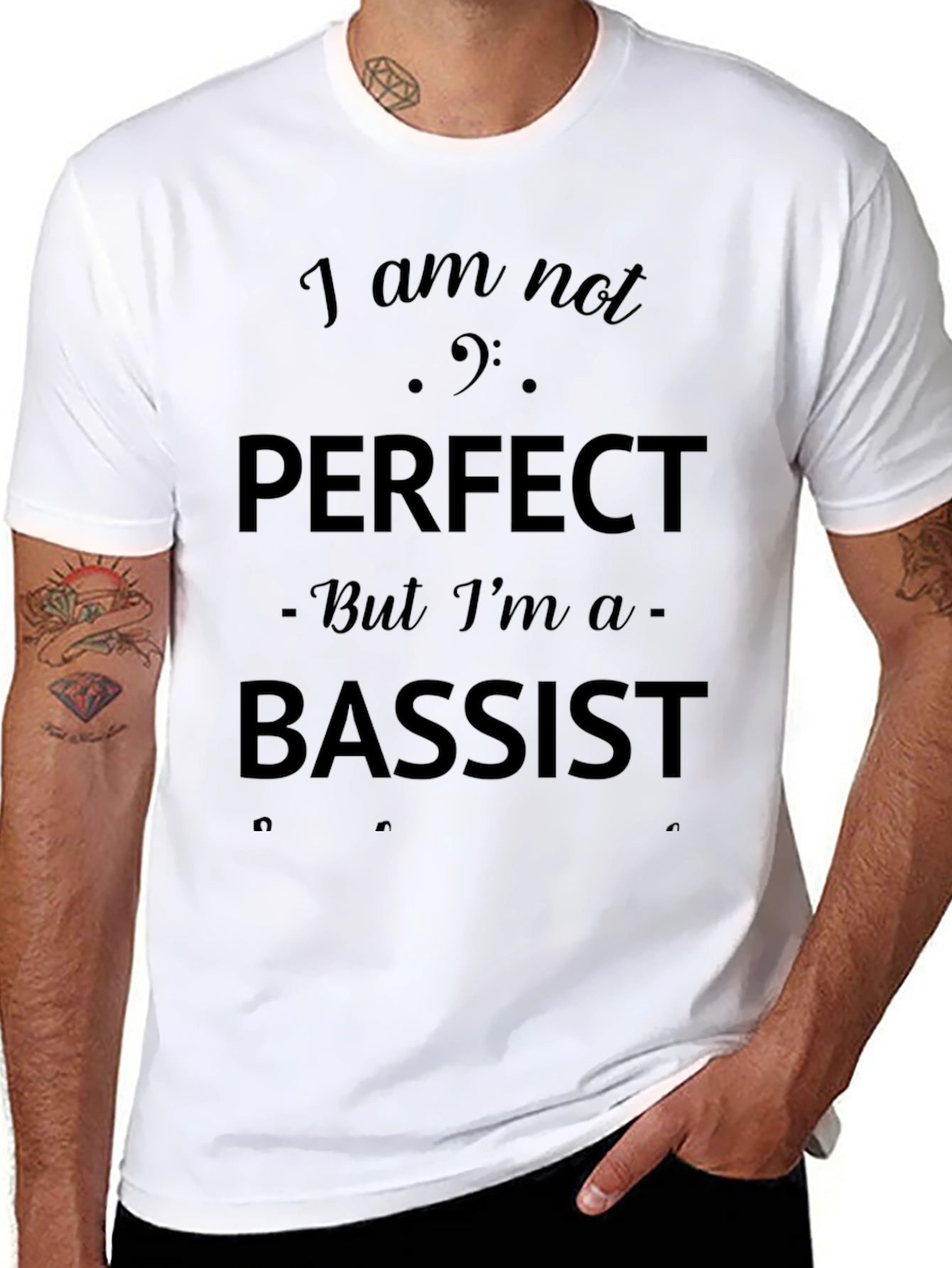 Bassist T-Shirt - I am not perfect
