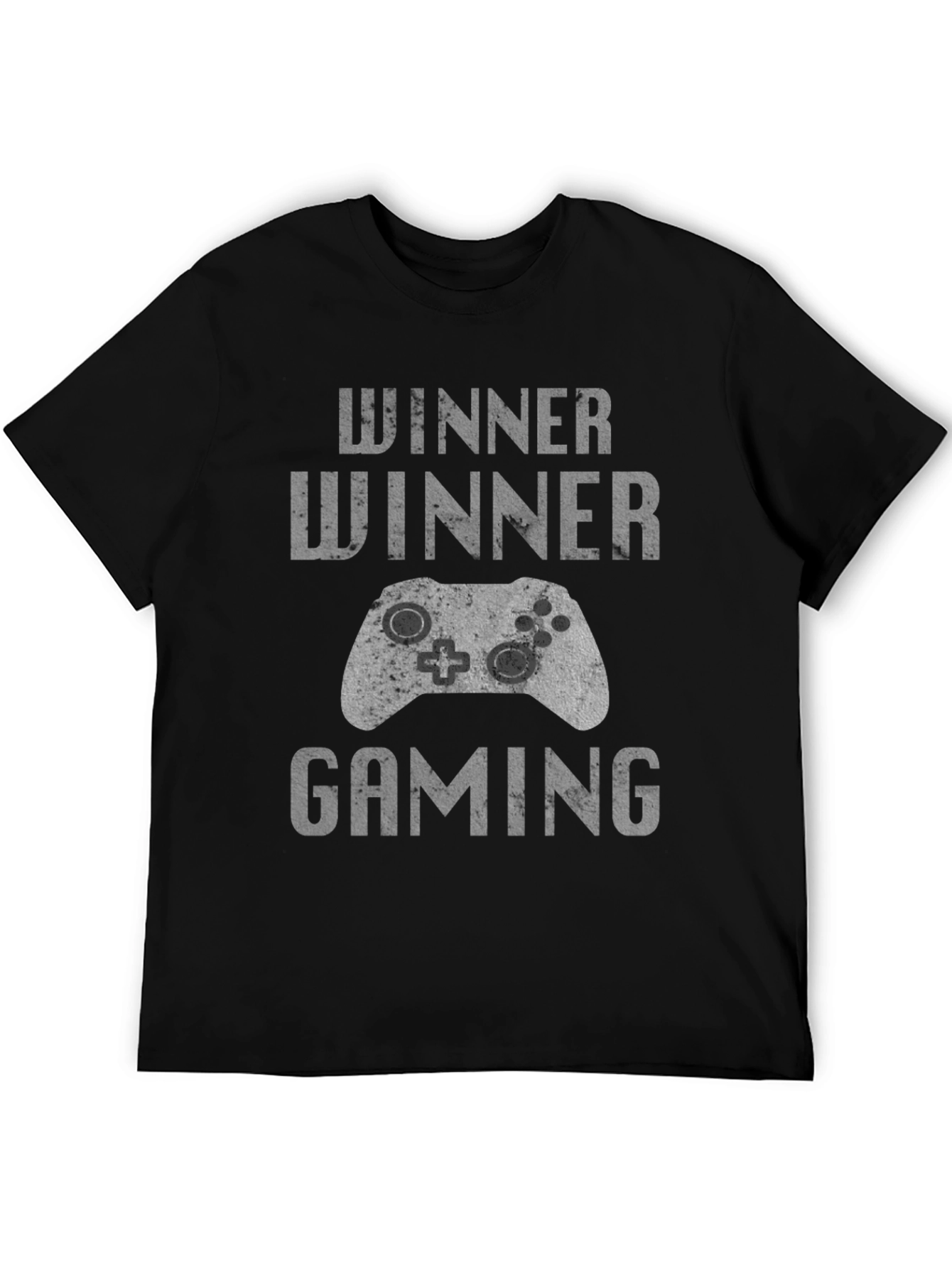 Winner Winner Gaming T-Shirt - Black Comfortable Fit