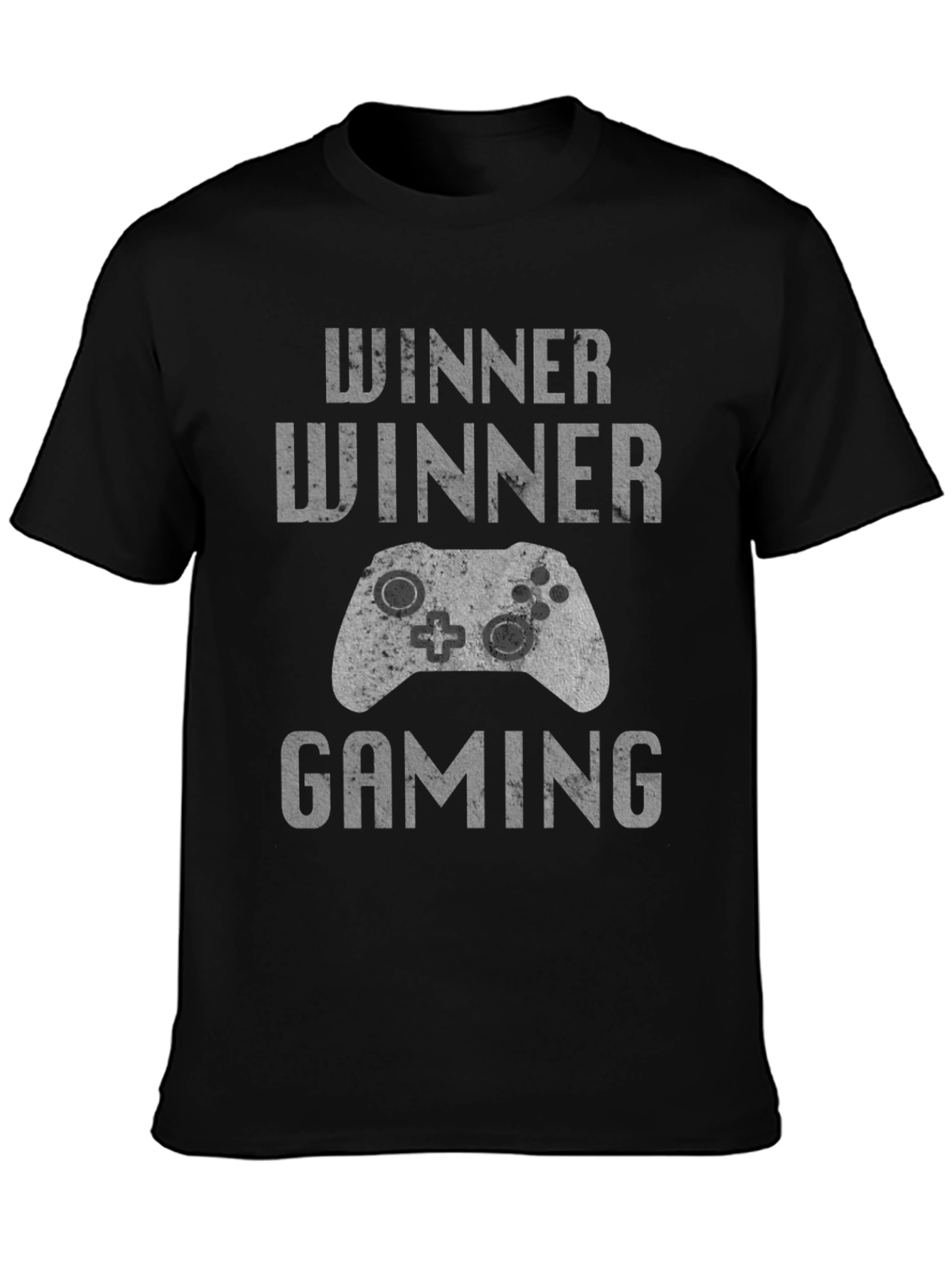 Winner Winner Gaming T-Shirt - Black Comfortable Fit
