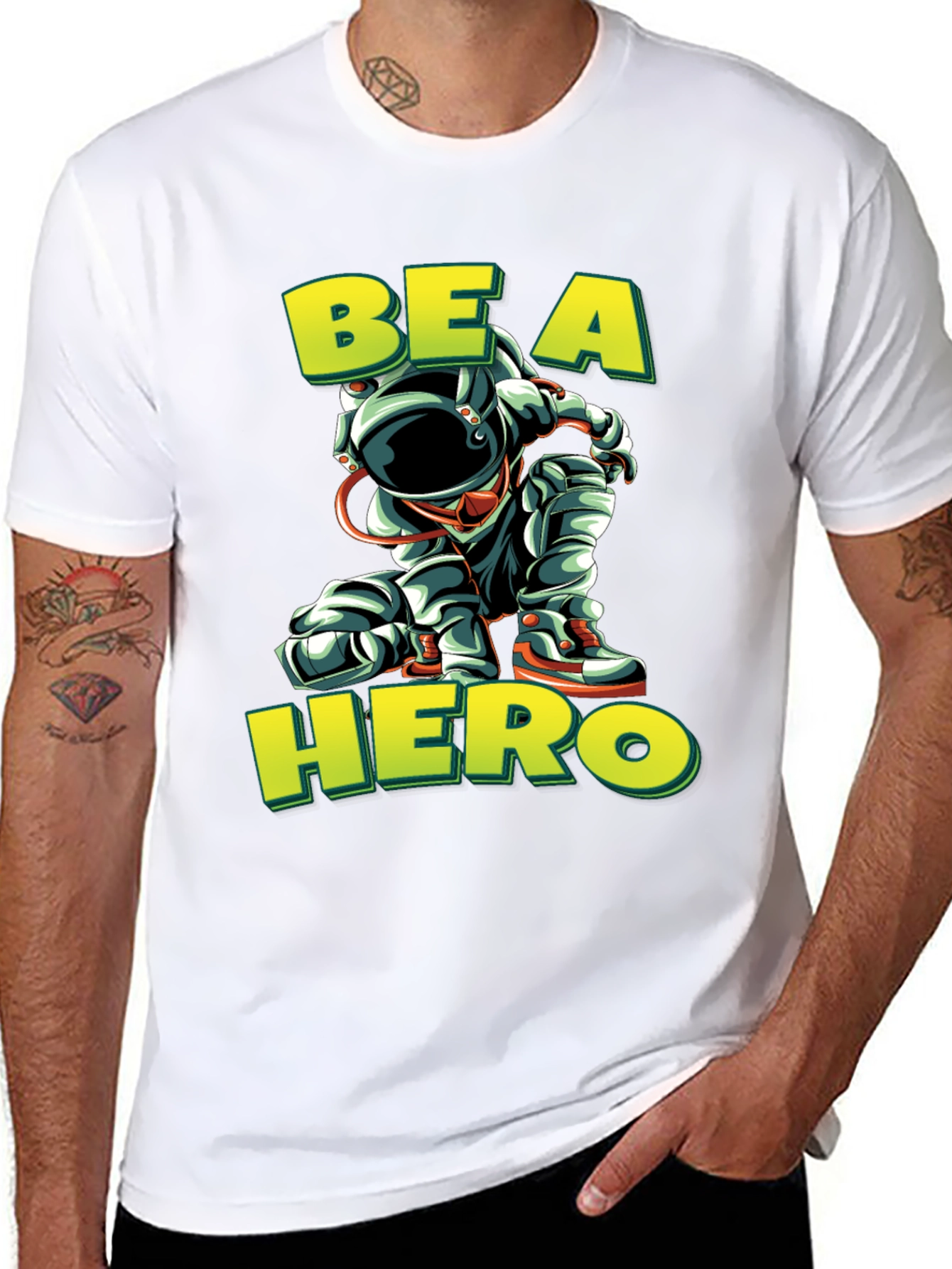 Be a Hero T-Shirt - Astronaut Design