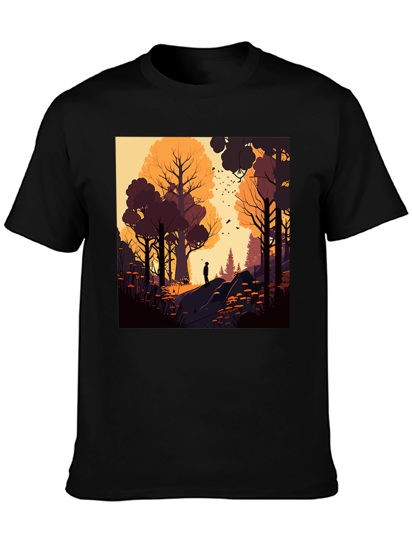 Artistic Forest Graphic T-Shirt - Stylish Nature Tee