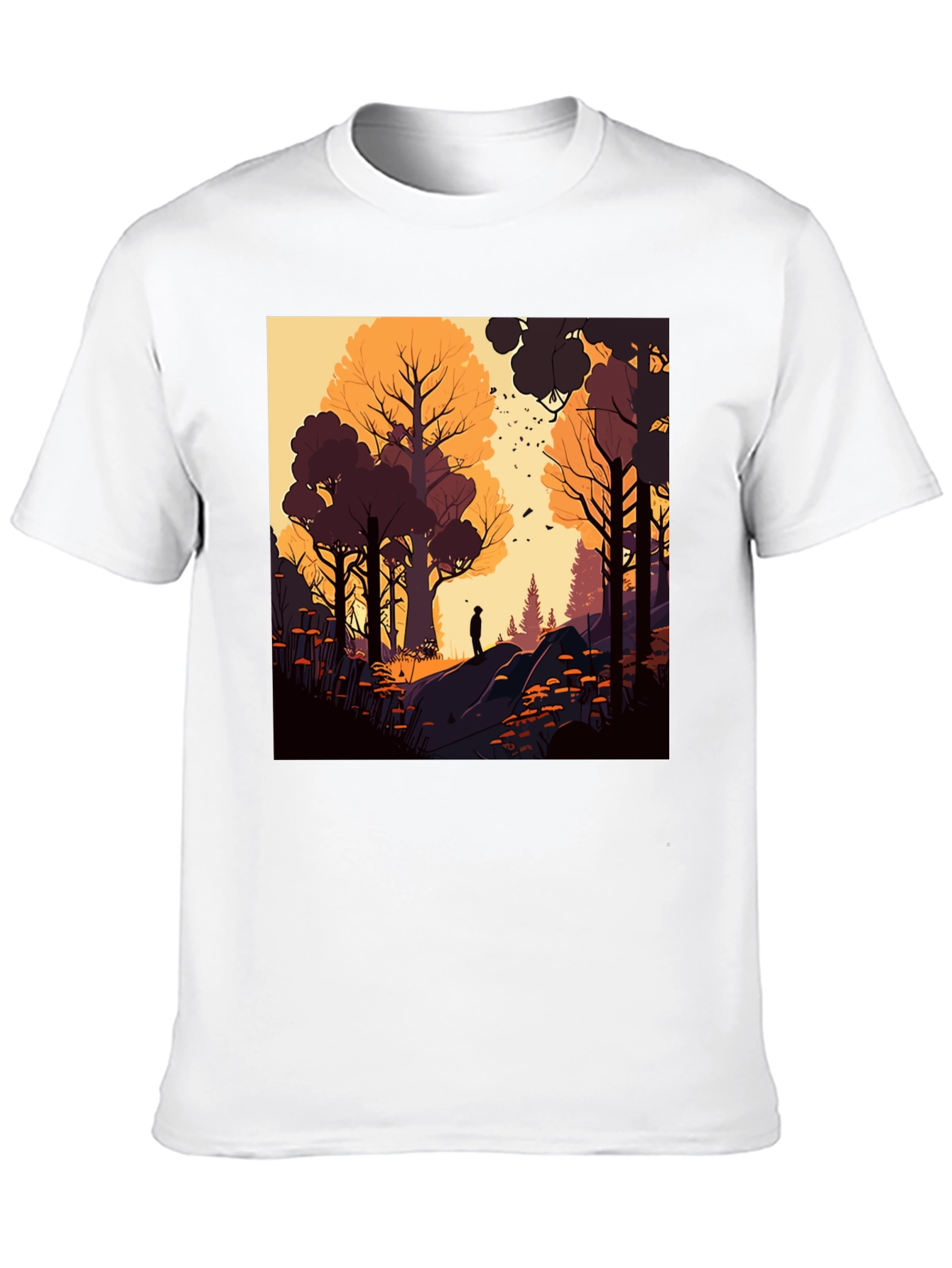 Artistic Forest Graphic T-Shirt - Stylish Nature Tee