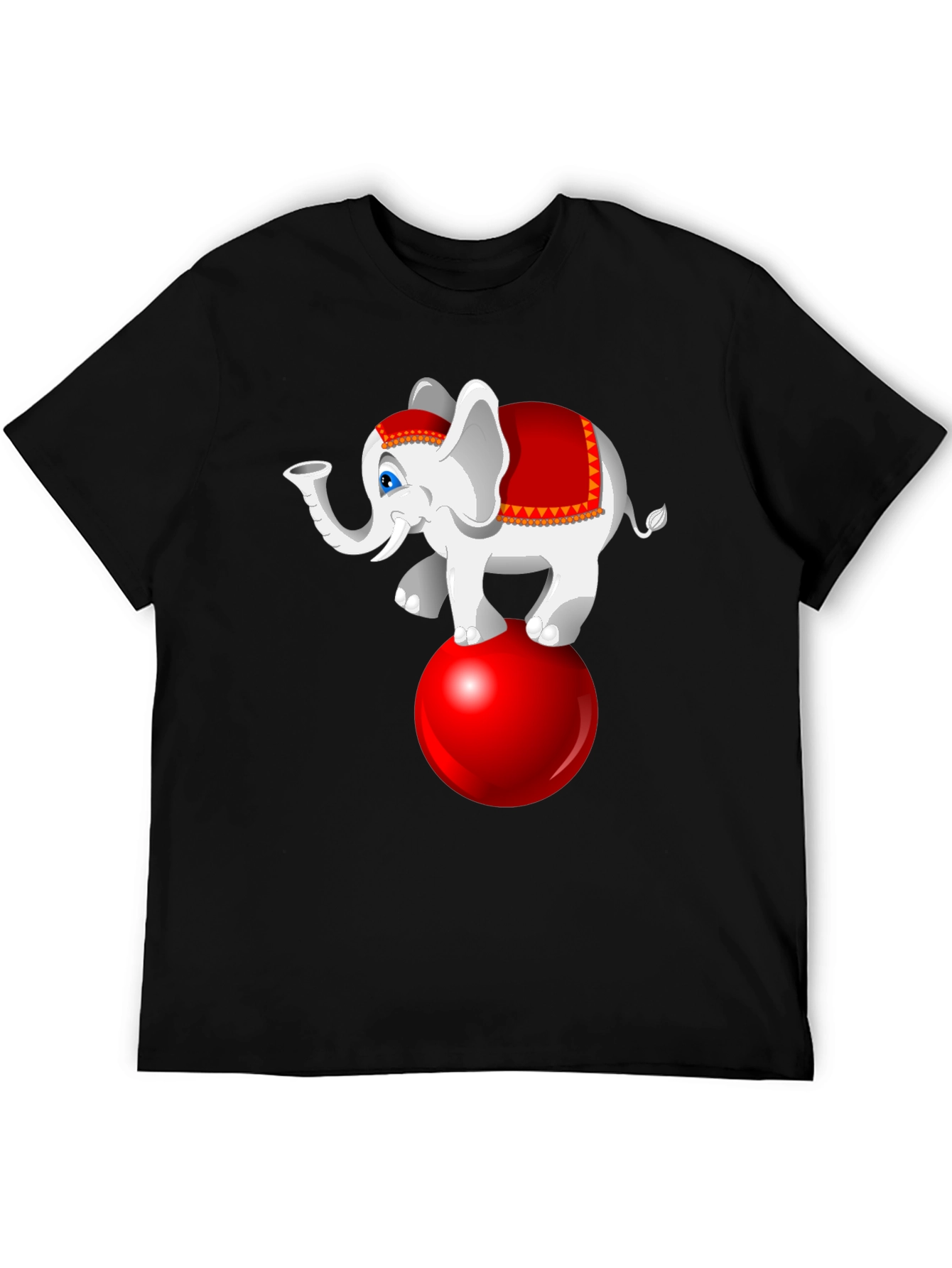 Circus Elephant on Ball Graphic Tee