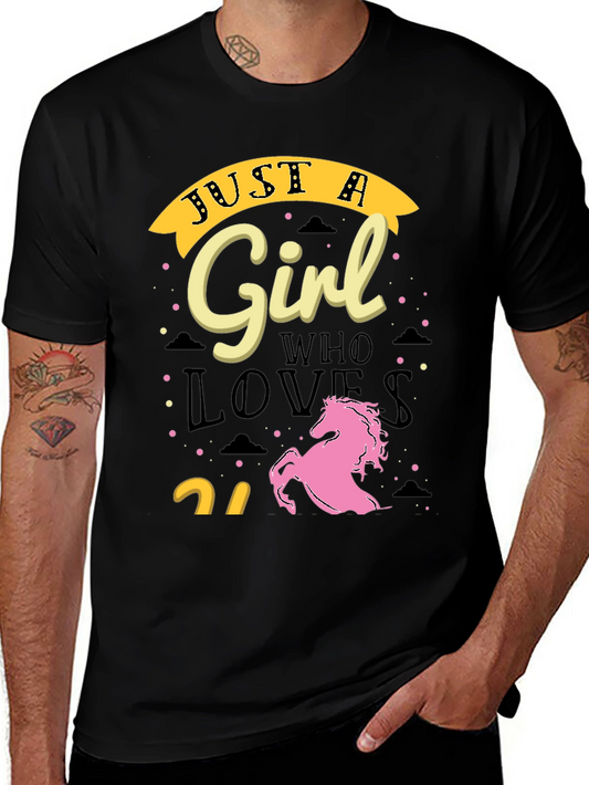 Just A Girl Who Loves Unicorns T-Shirt