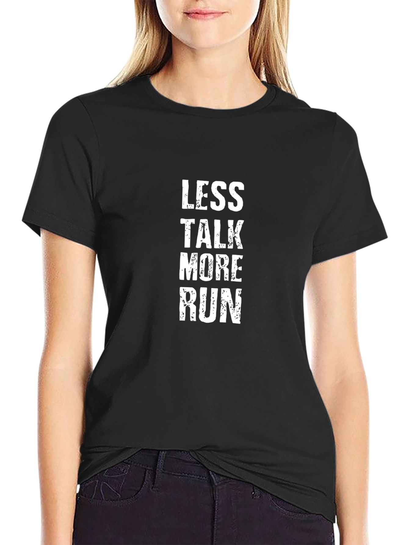 Less Talk More Run Graphic T-Shirt
