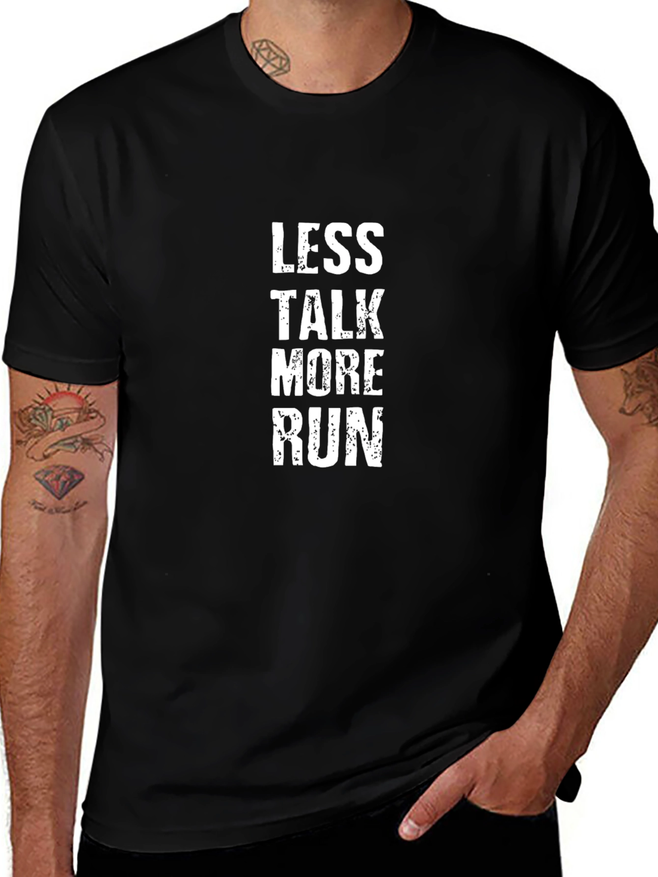 Less Talk More Run Graphic T-Shirt