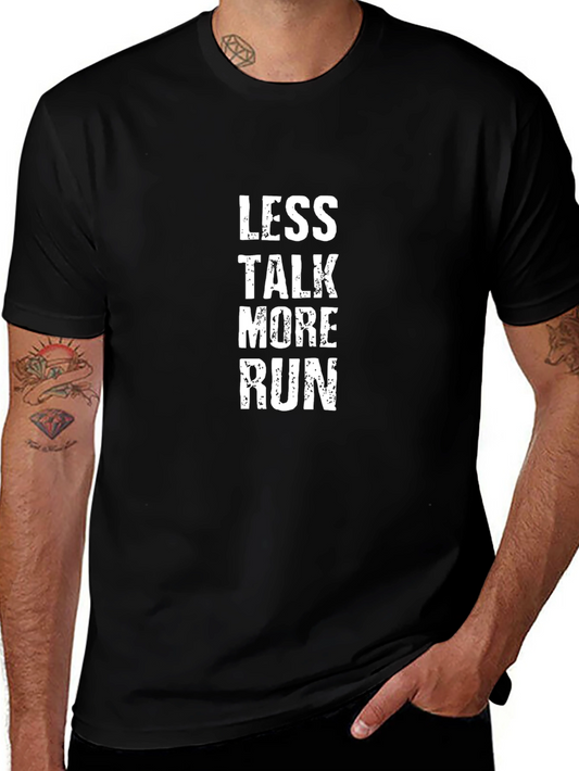 Less Talk More Run Graphic T-Shirt