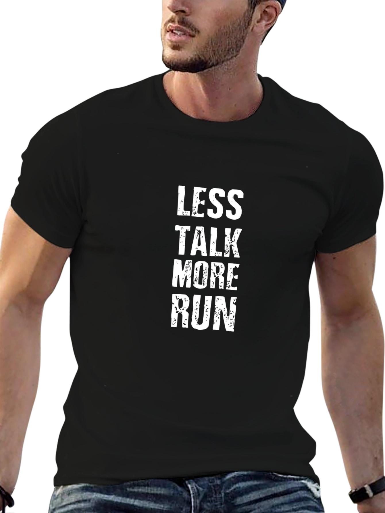 Less Talk More Run Graphic T-Shirt