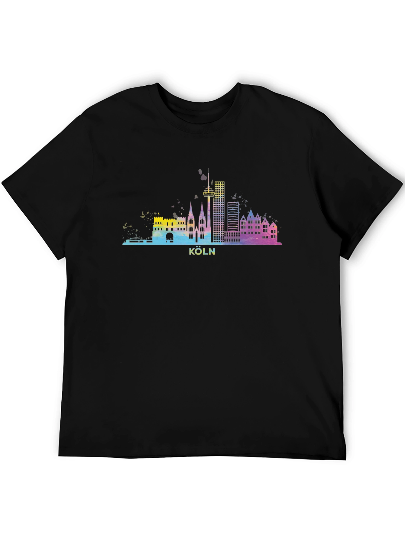 Cologne Skyline T-Shirt - Black