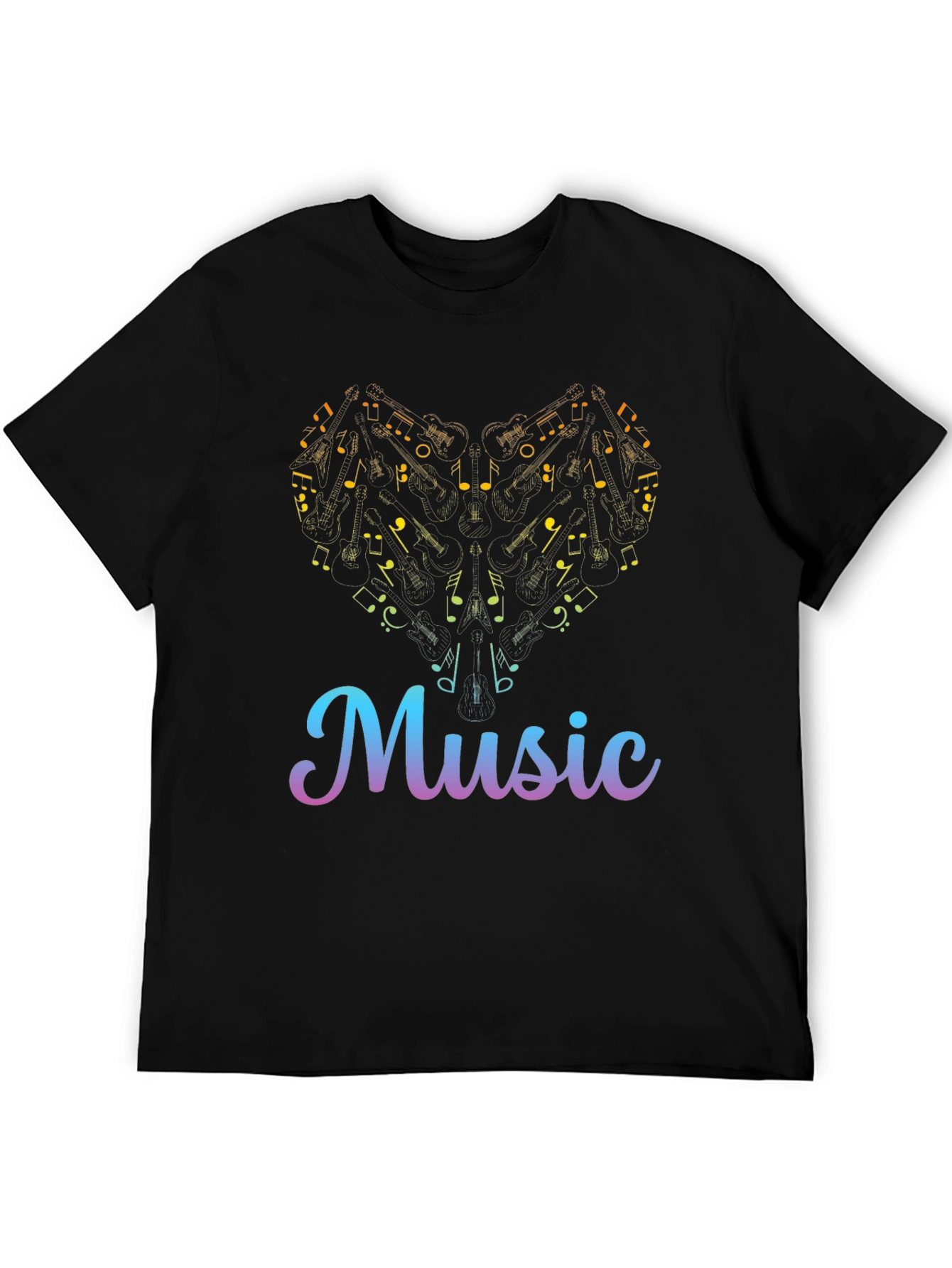 Music Heart T-Shirt - Stylish Graphic Tee