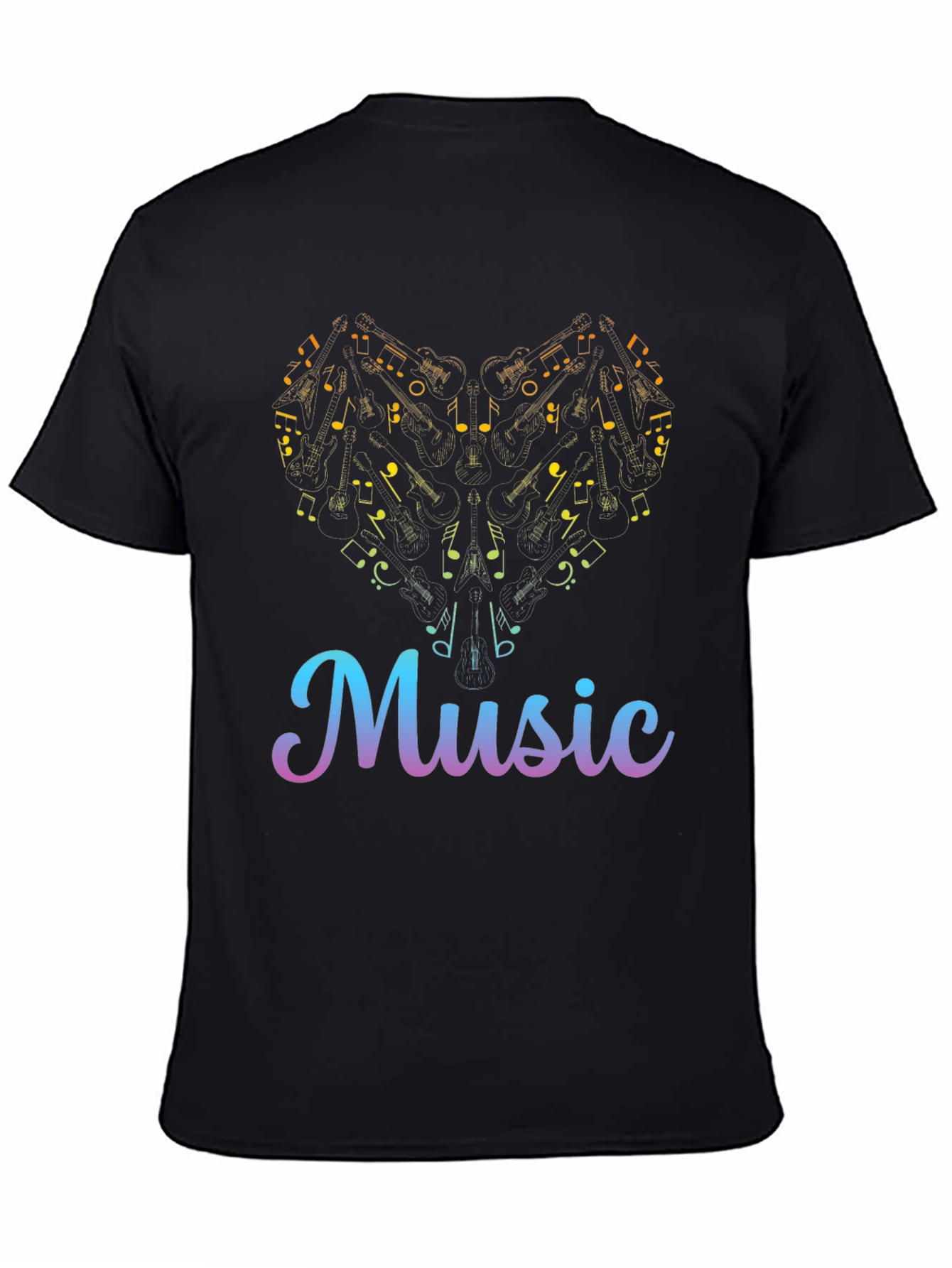 Music Heart T-Shirt - Stylish Graphic Tee