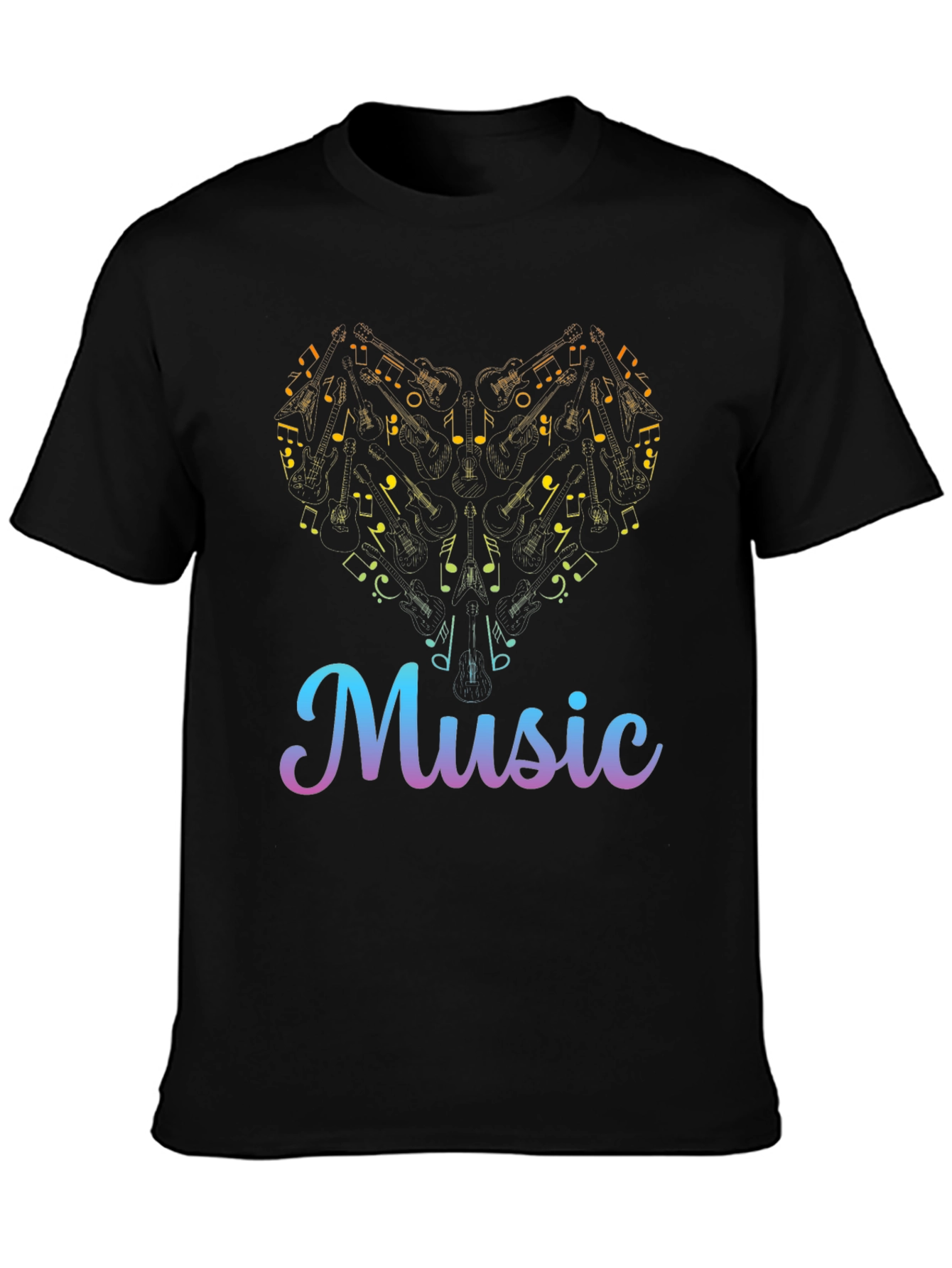 Music Heart T-Shirt - Stylish Graphic Tee