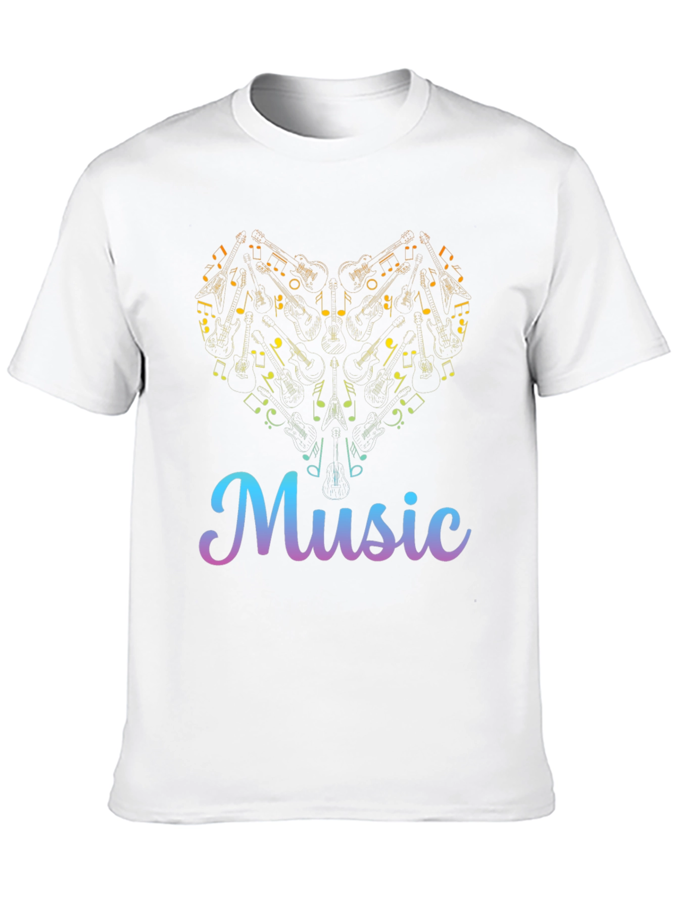 Music Heart T-Shirt - Stylish Graphic Tee