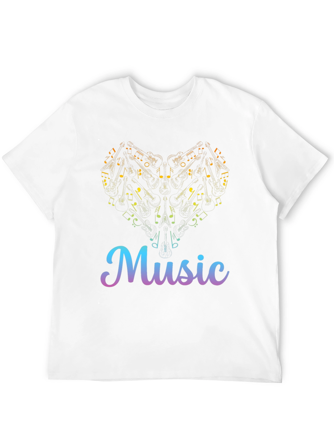 Music Heart T-Shirt - Stylish Graphic Tee