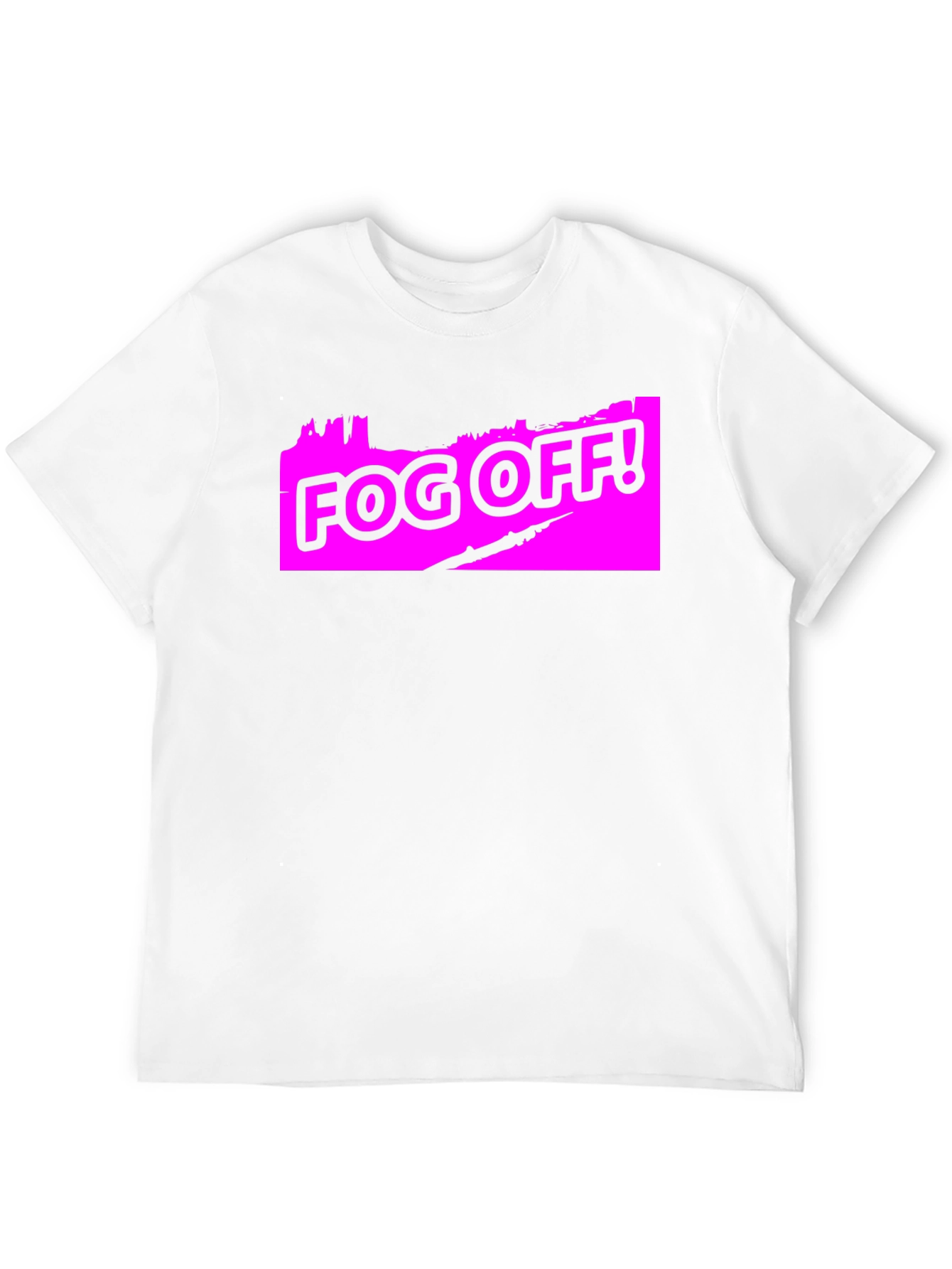 Fog Off! Graphic Print Black T-Shirt