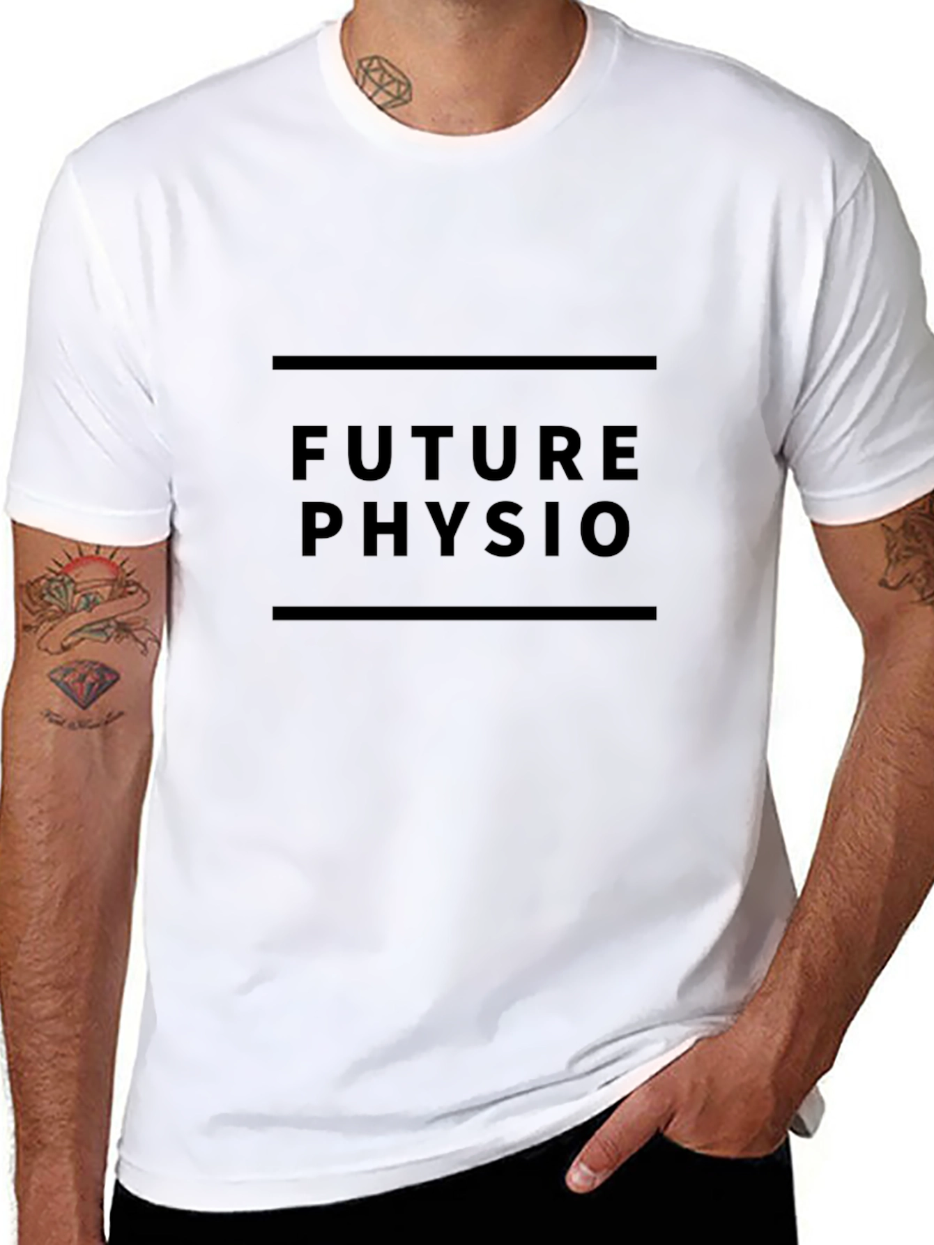 Future Physio Black Tee - Comfortable Cotton