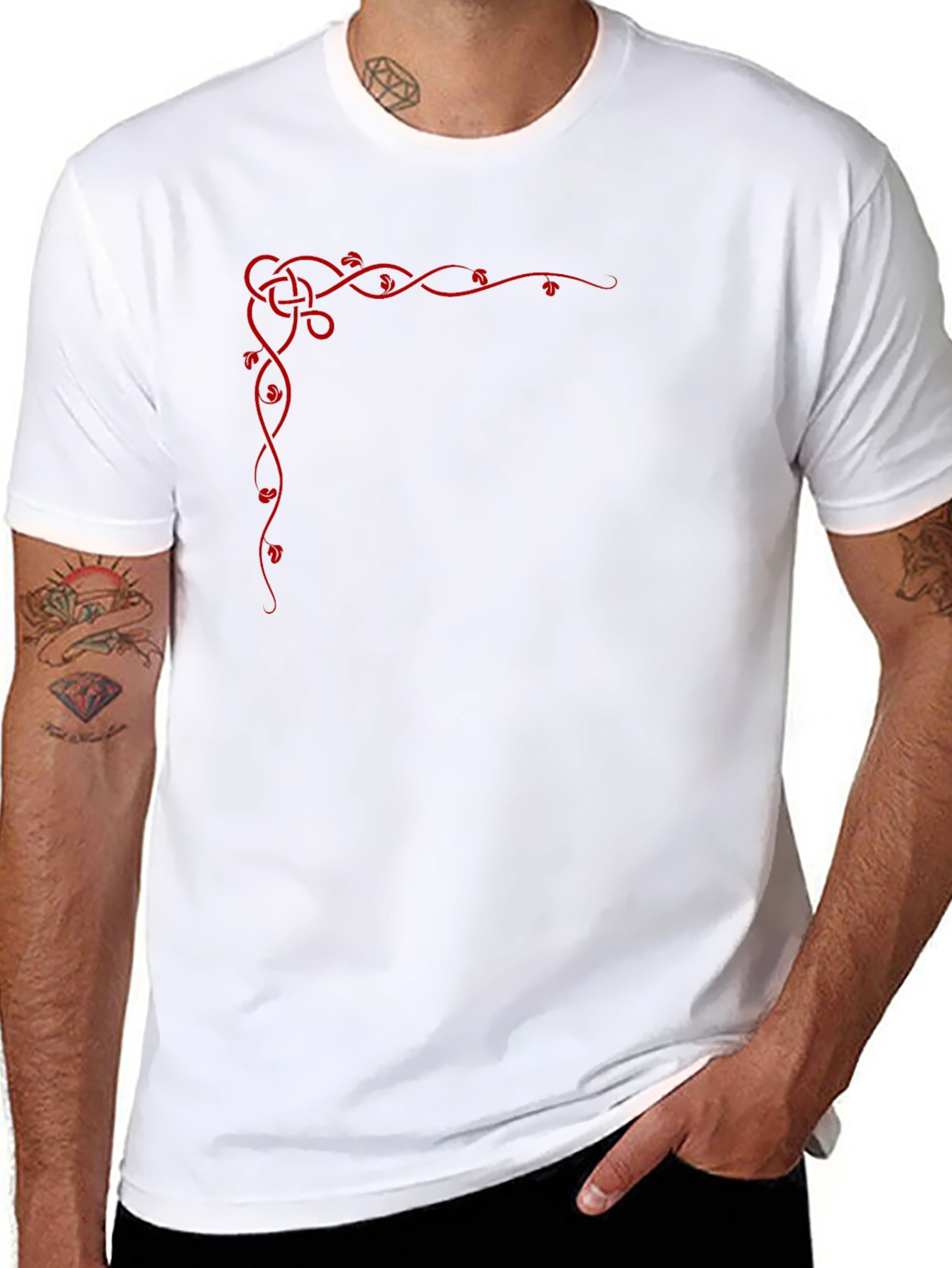 Celtic Knot Graphic Tee - Black