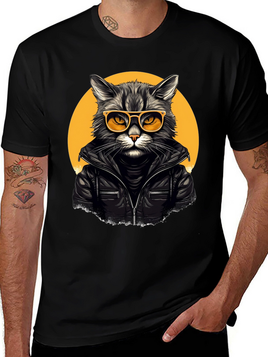 Cool Cat Biker T-Shirt