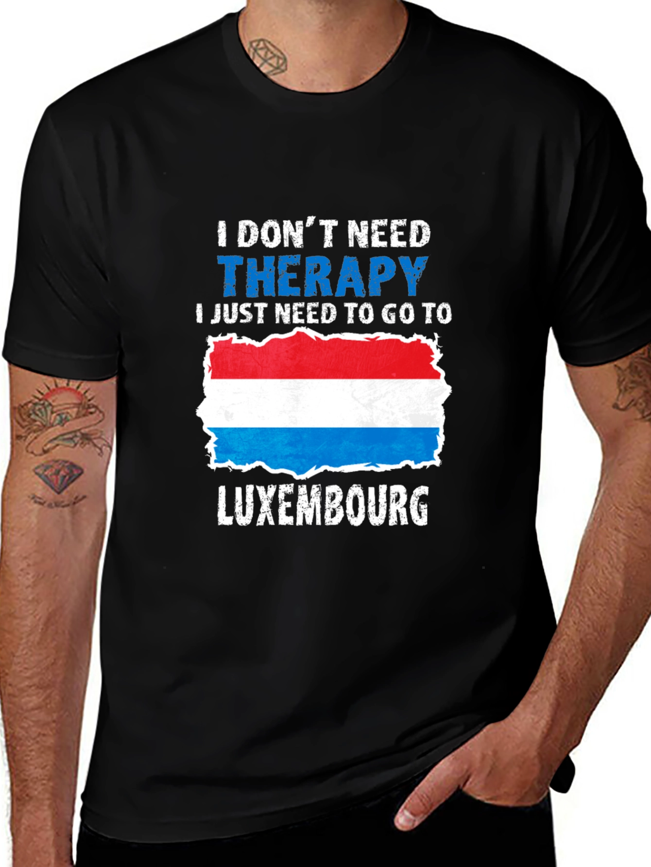 Luxembourg Therapy T-Shirt - Travel Souvenir