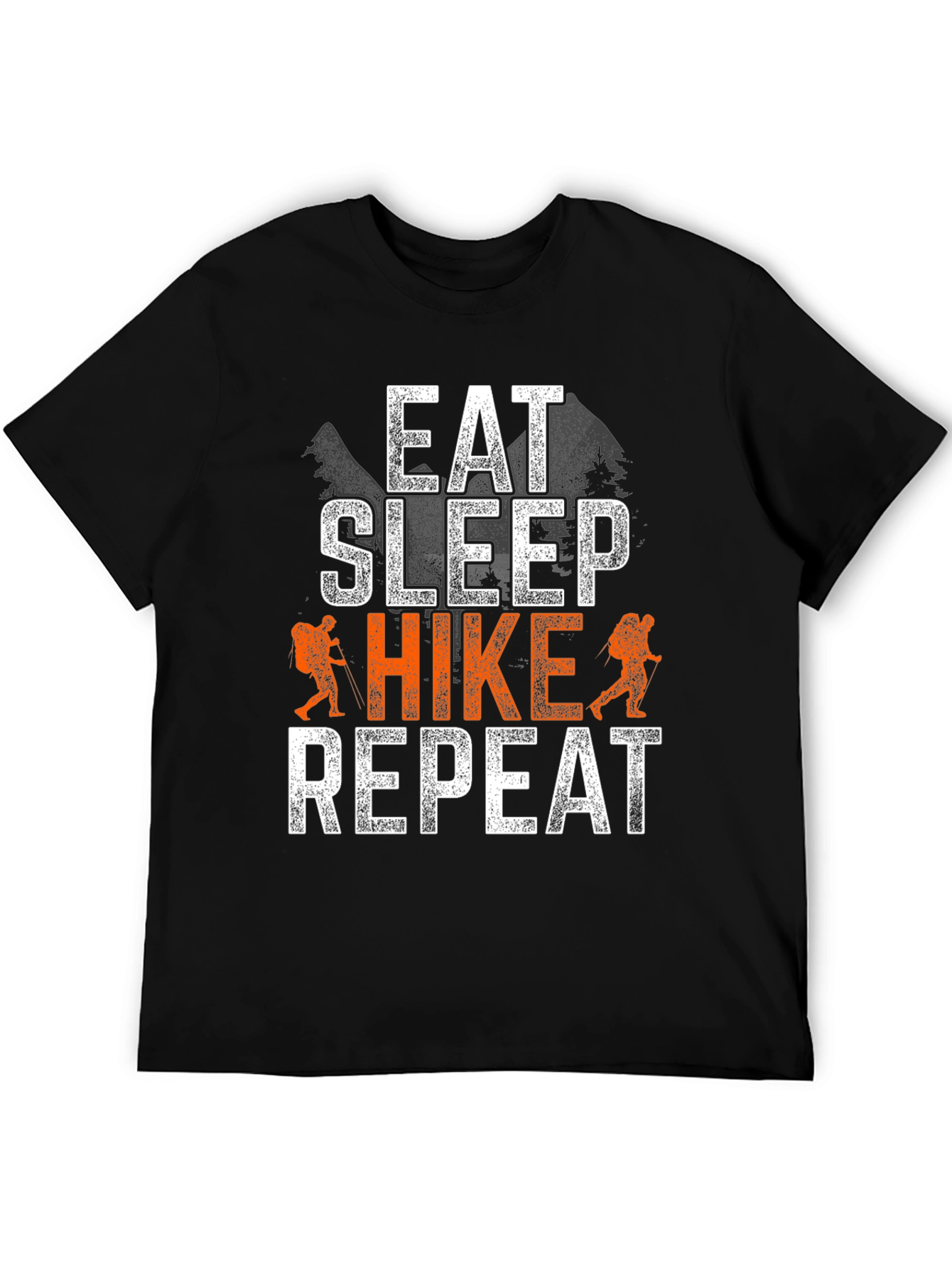 Eat Sleep Hike Repeat Black T-Shirt