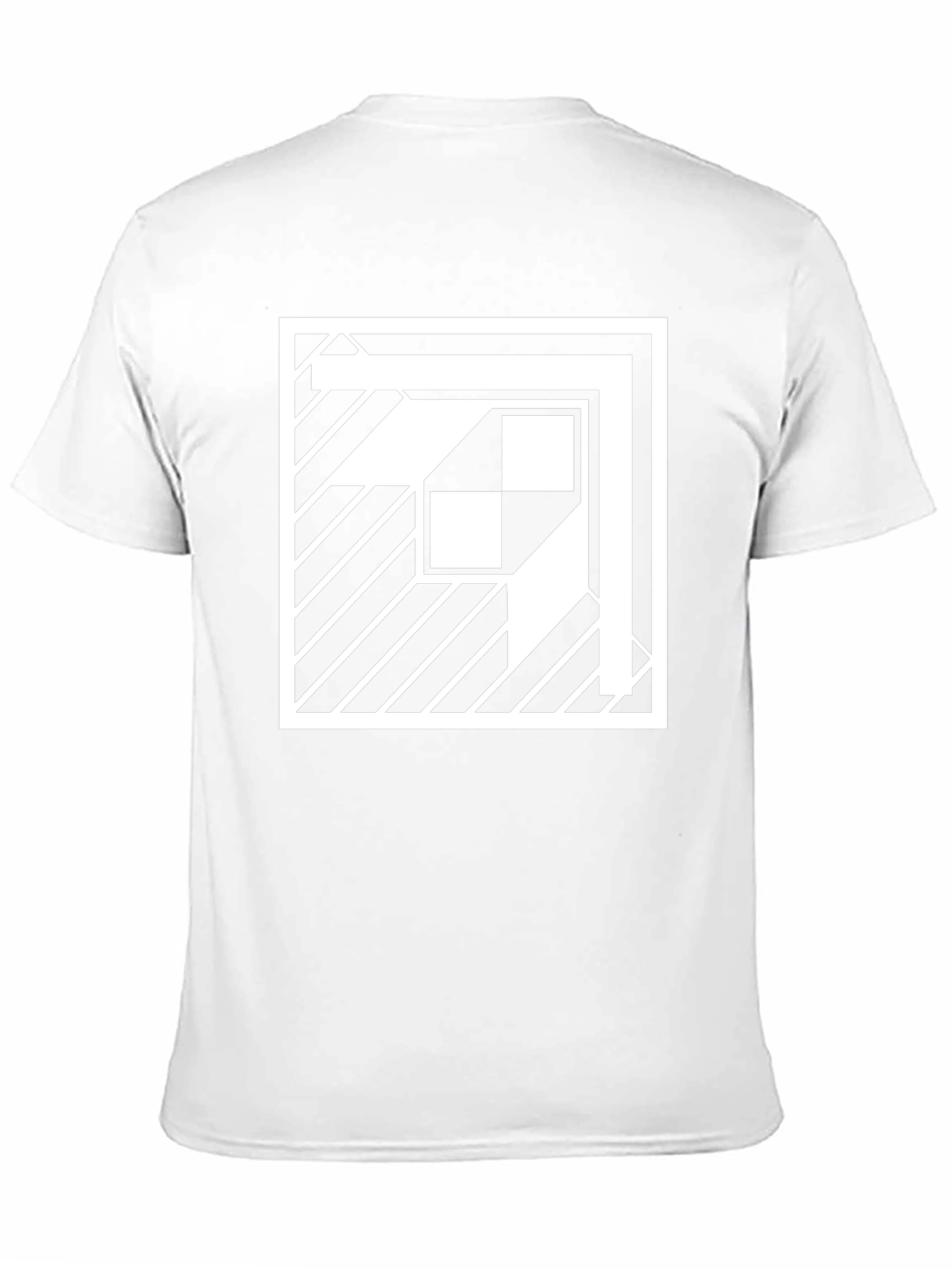 Modern Geometric Pattern Black T-Shirt