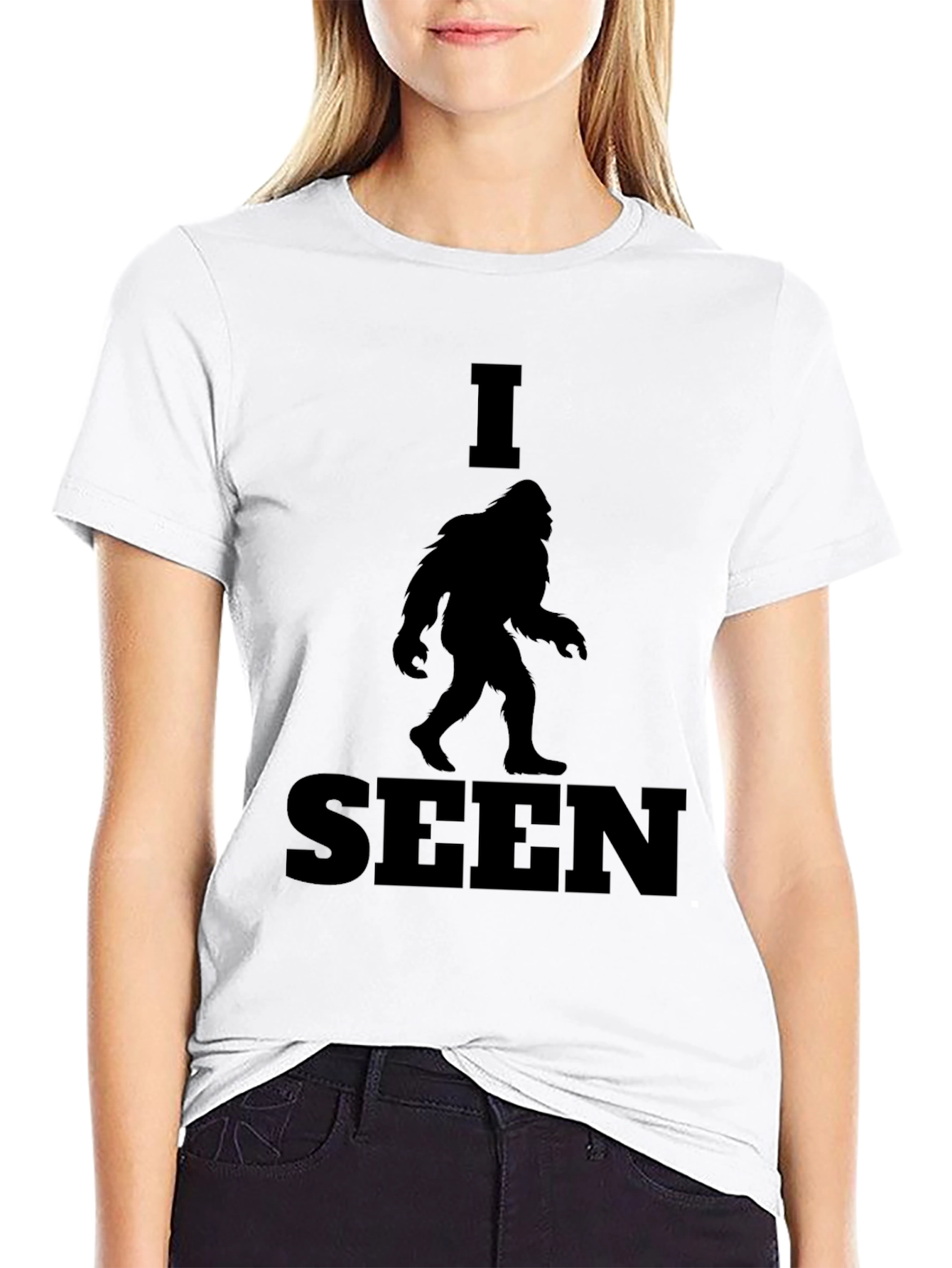 I Seen Bigfoot T-Shirt - Black Graphic Tee