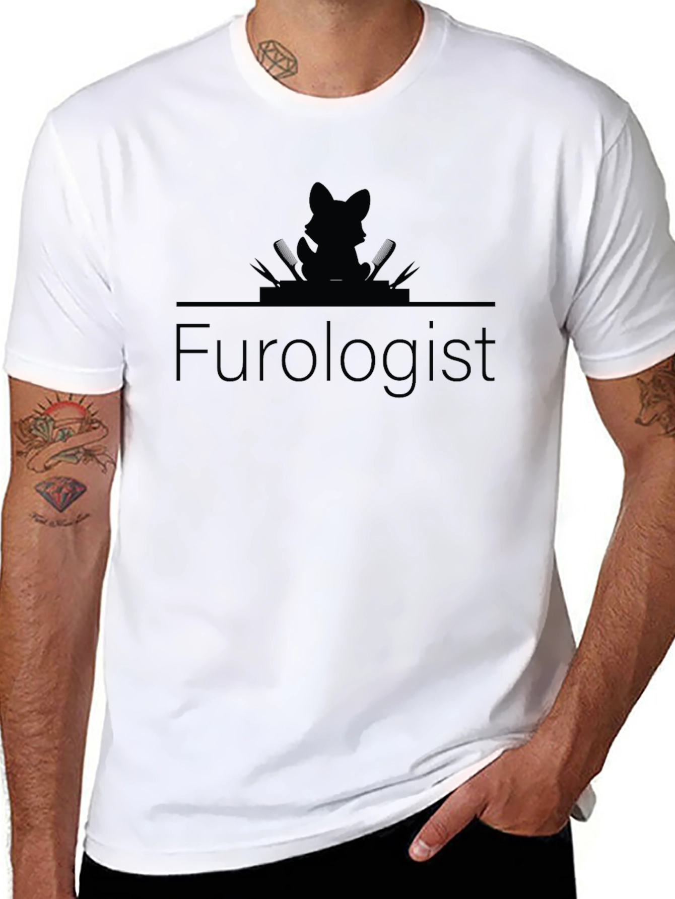 Fur-ologist Black T-Shirt