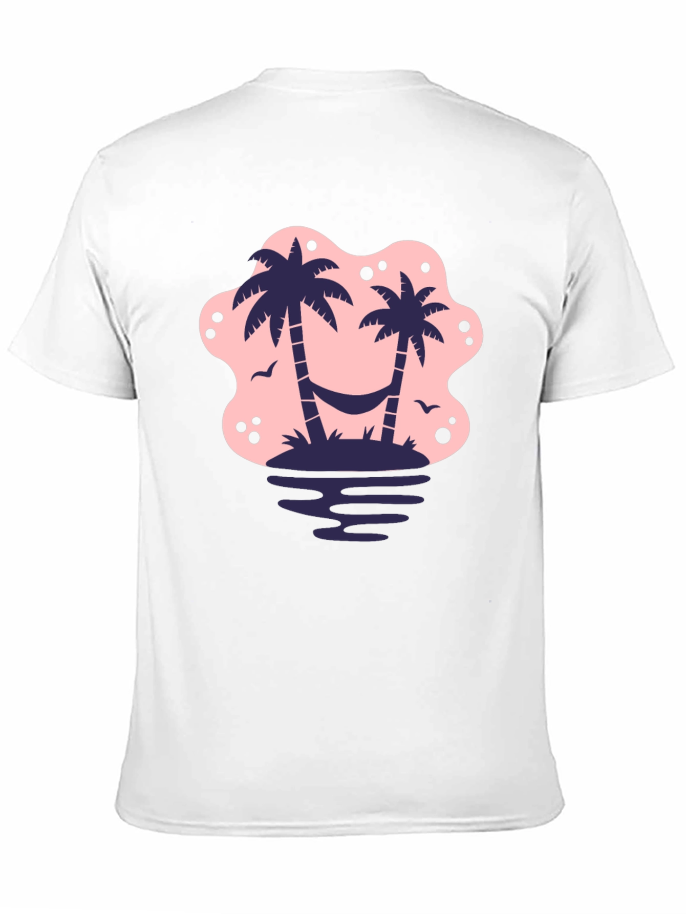 Tropical Island Palm Tree Graphic T-Shirt
