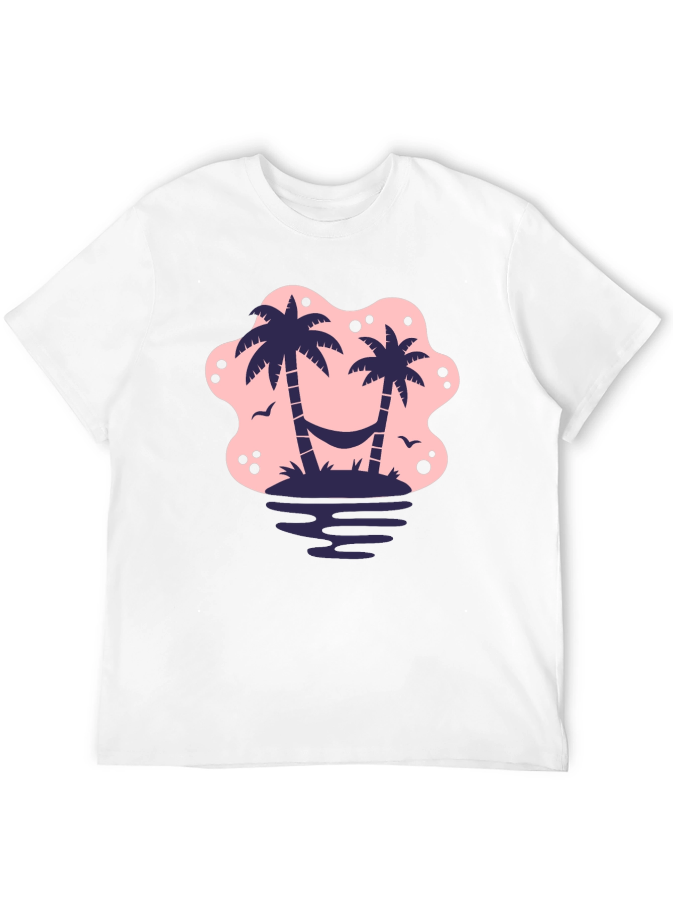 Tropical Island Palm Tree Graphic T-Shirt