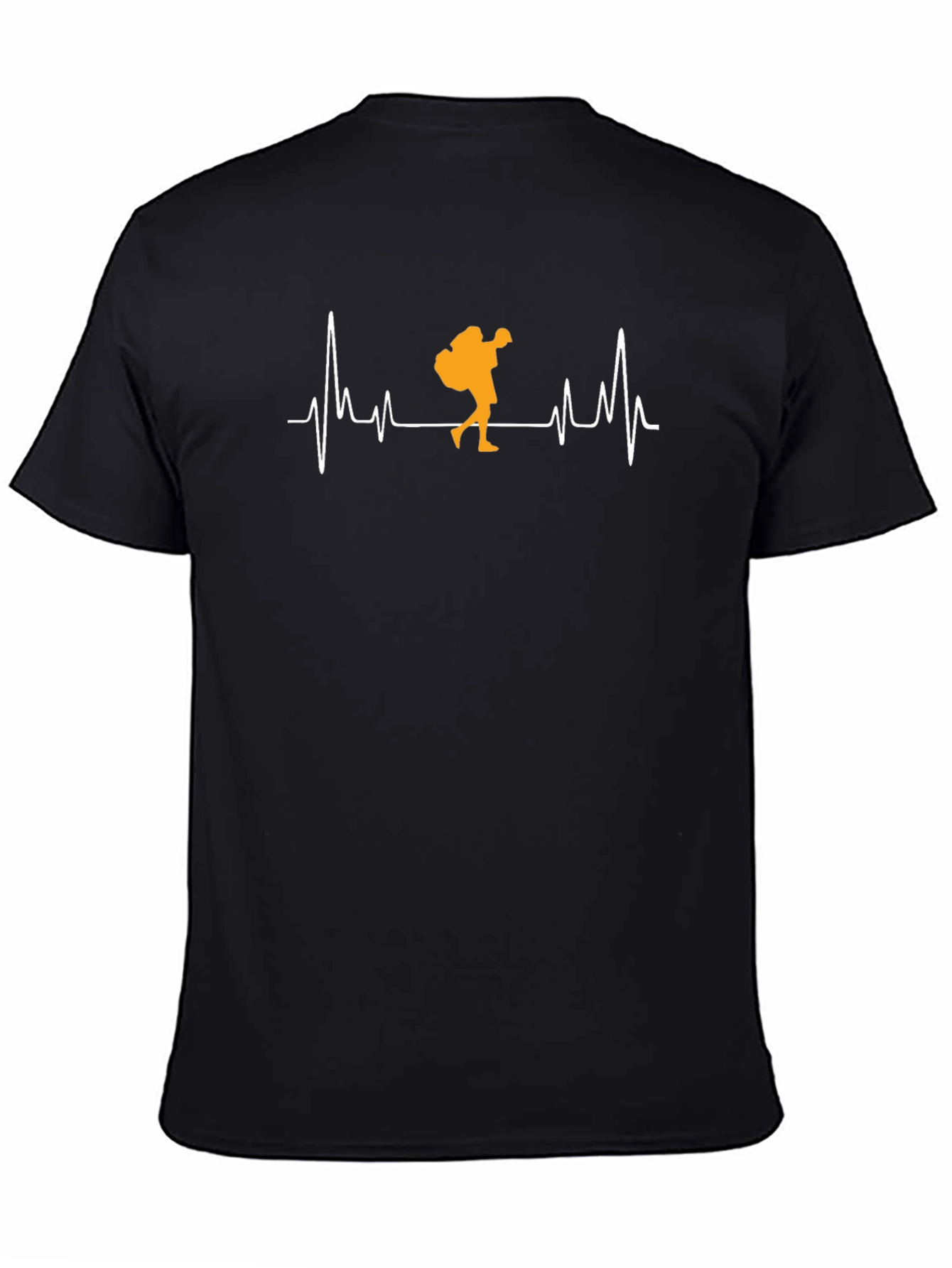 Hiking Heartbeat T-Shirt - Black