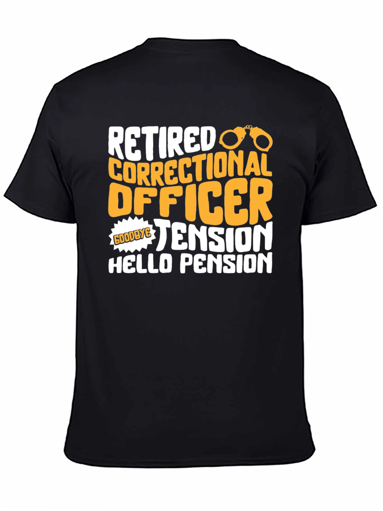 Retired Correctional Officer Black T-Shirt