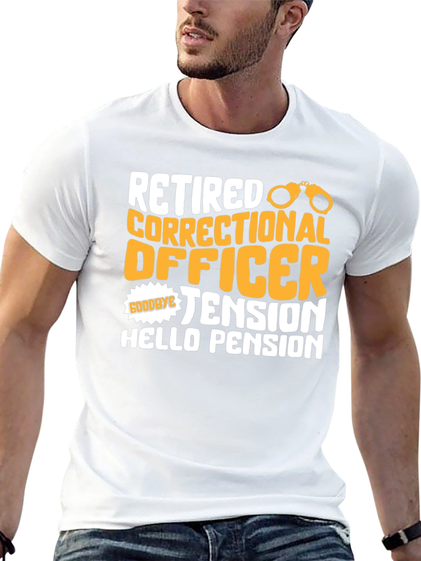 Retired Correctional Officer Black T-Shirt
