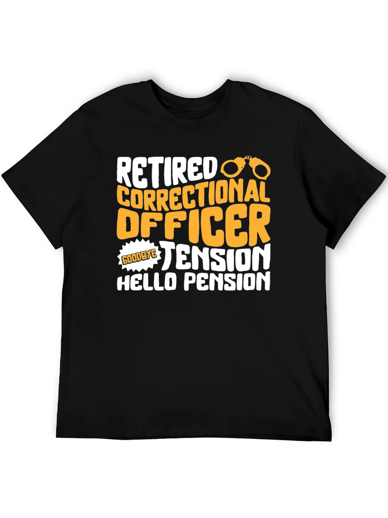 Retired Correctional Officer Black T-Shirt