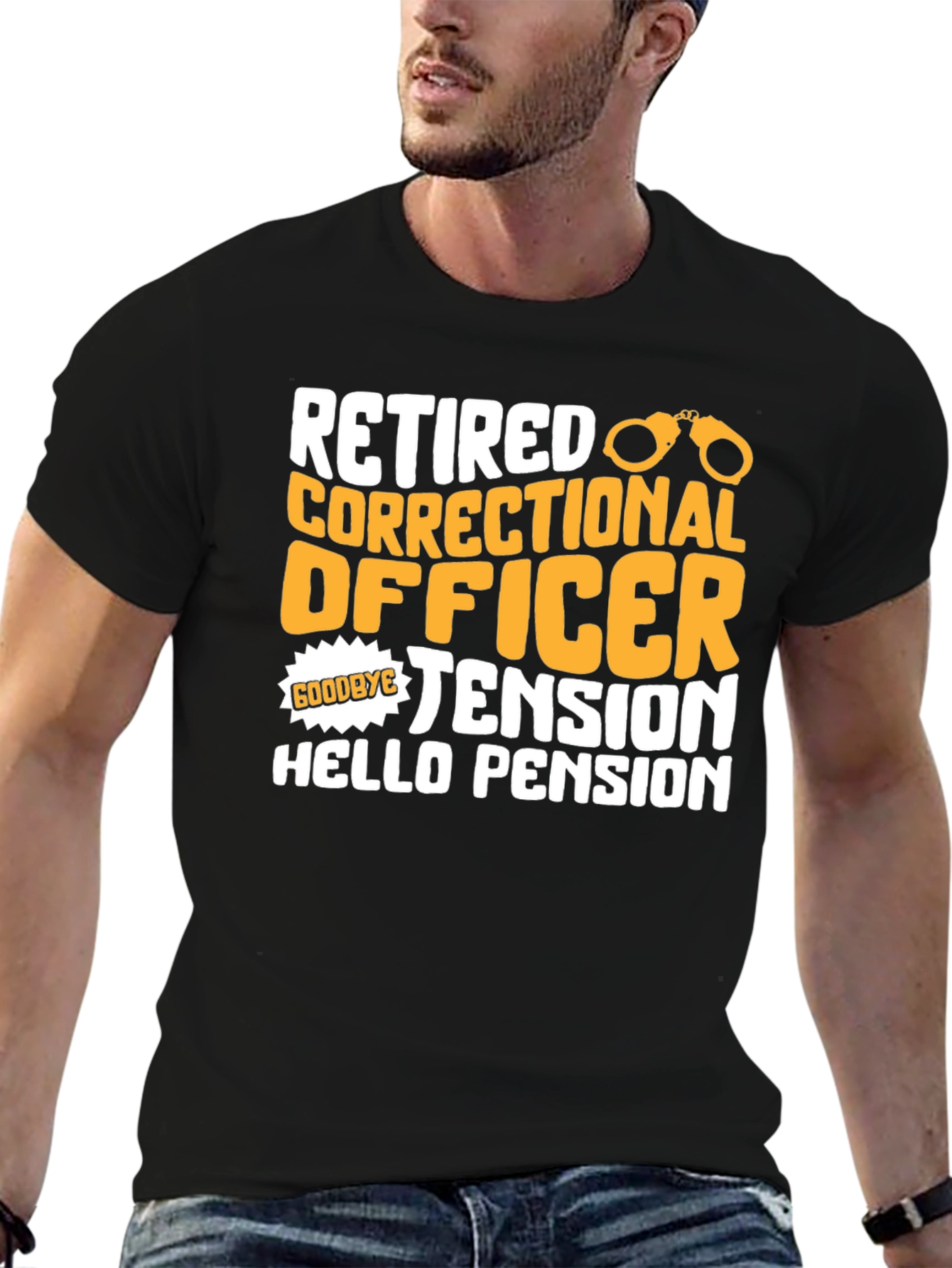 Retired Correctional Officer Black T-Shirt