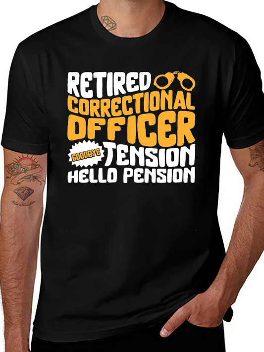 Retired Correctional Officer Black T-Shirt