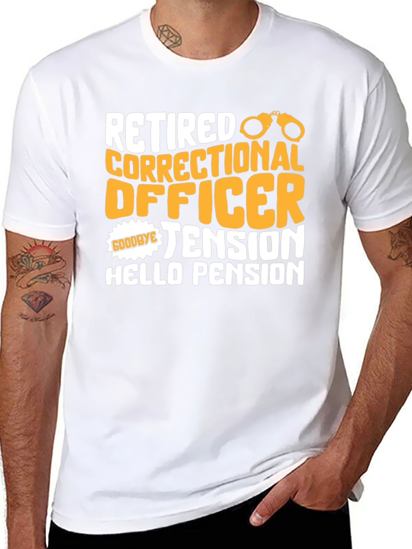 Retired Correctional Officer Black T-Shirt