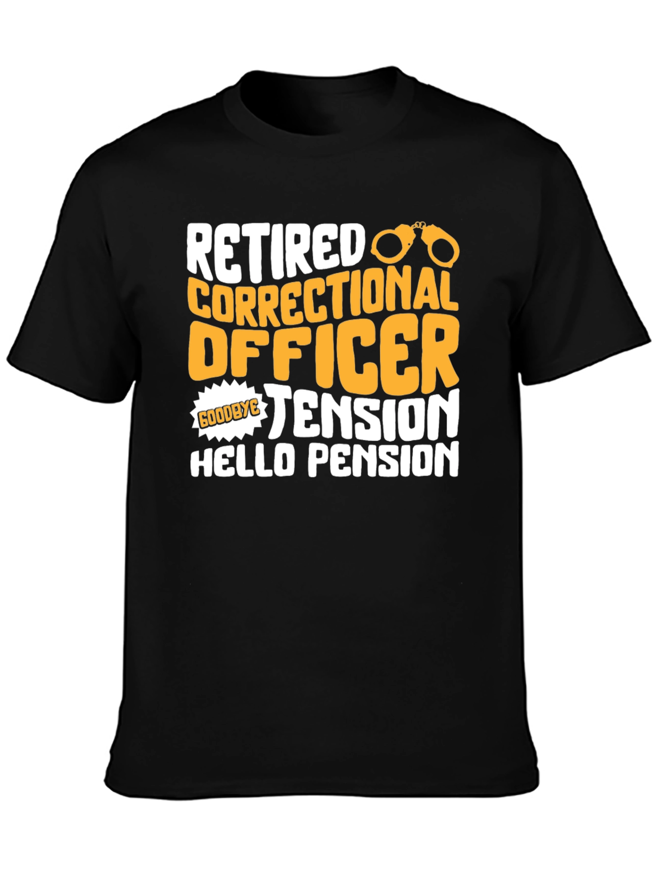 Retired Correctional Officer Black T-Shirt