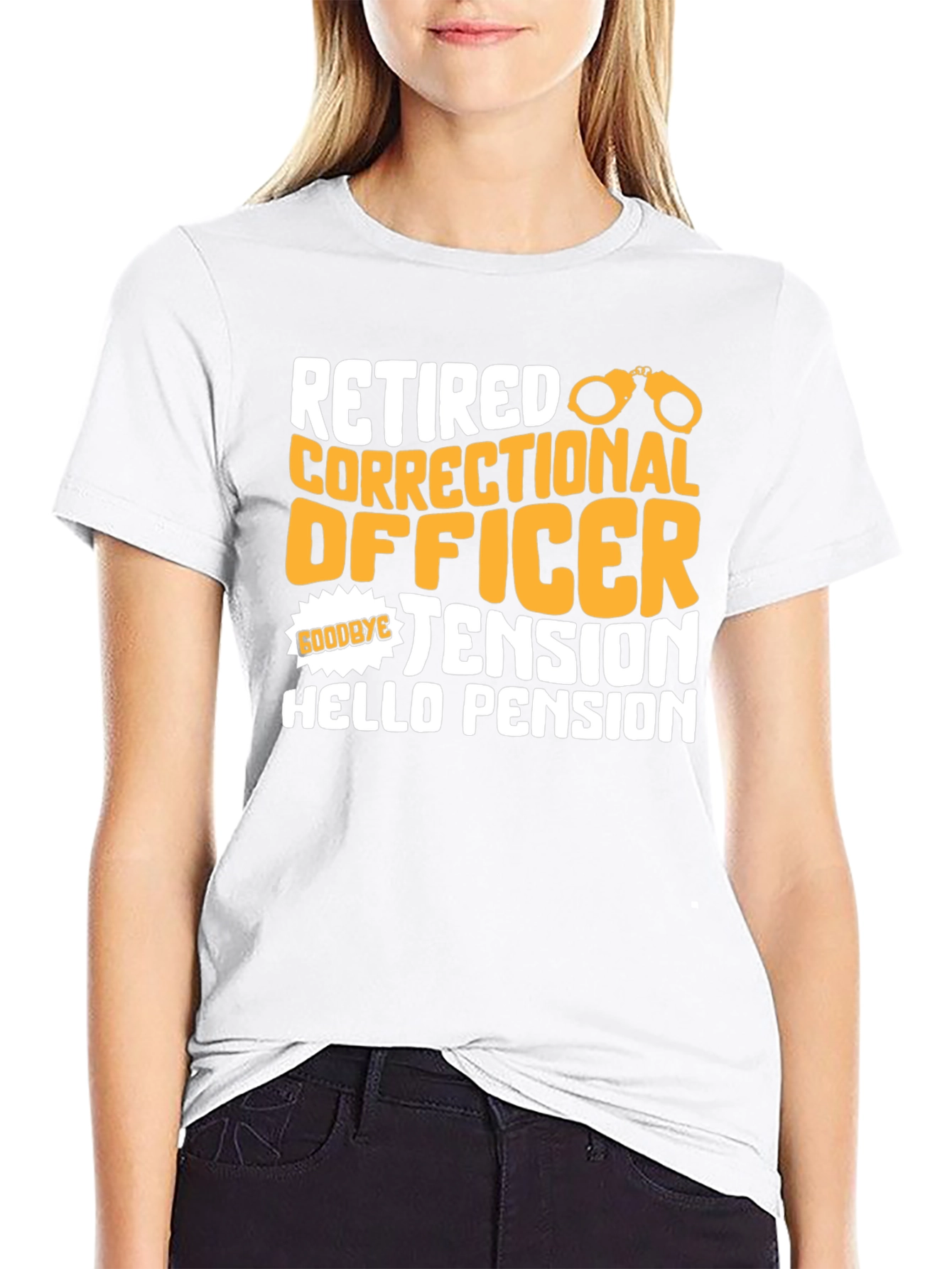 Retired Correctional Officer Black T-Shirt