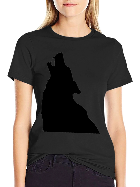 Wolf Silhouette Black T-Shirt