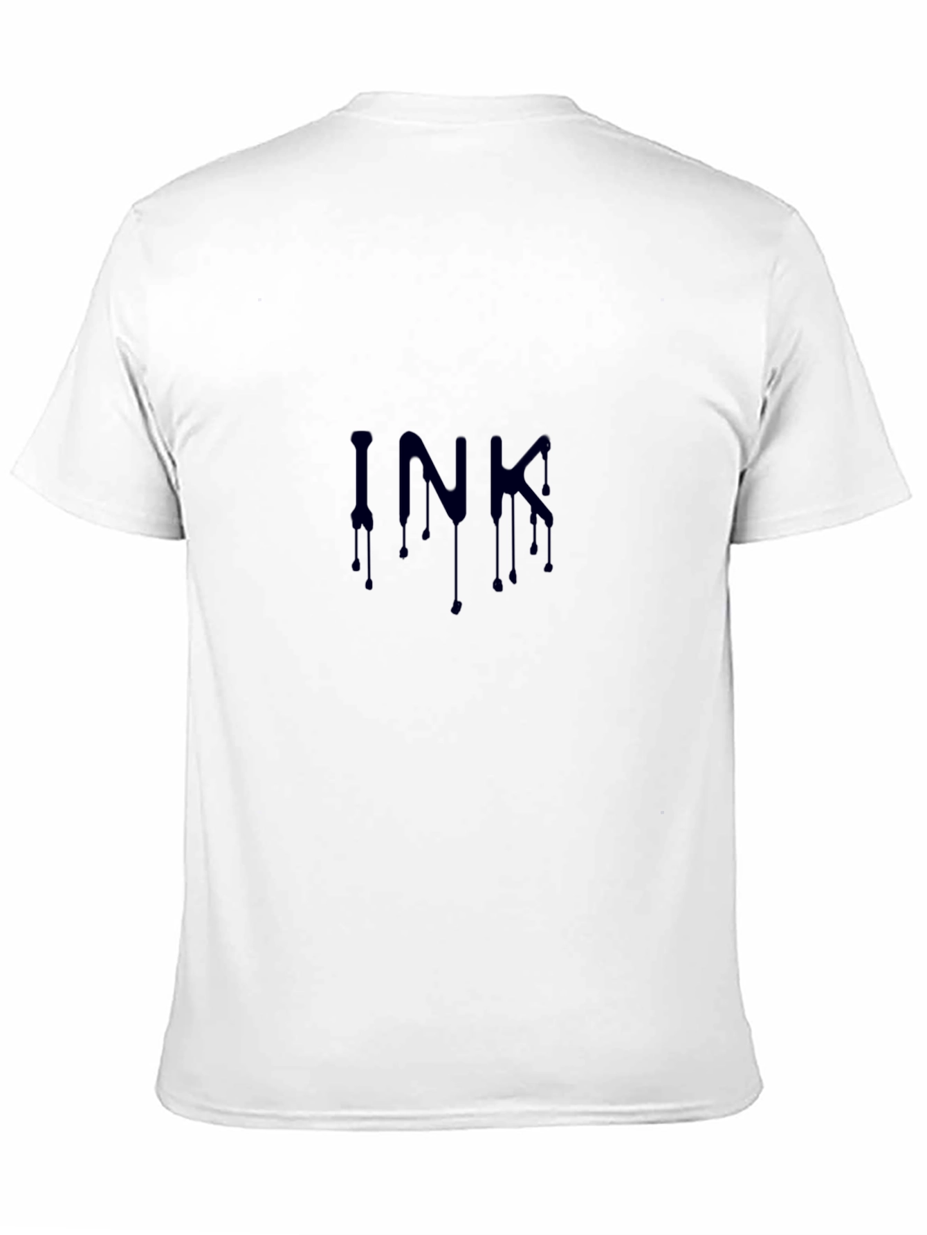 Mens Black INK Graphic Print T-Shirt
