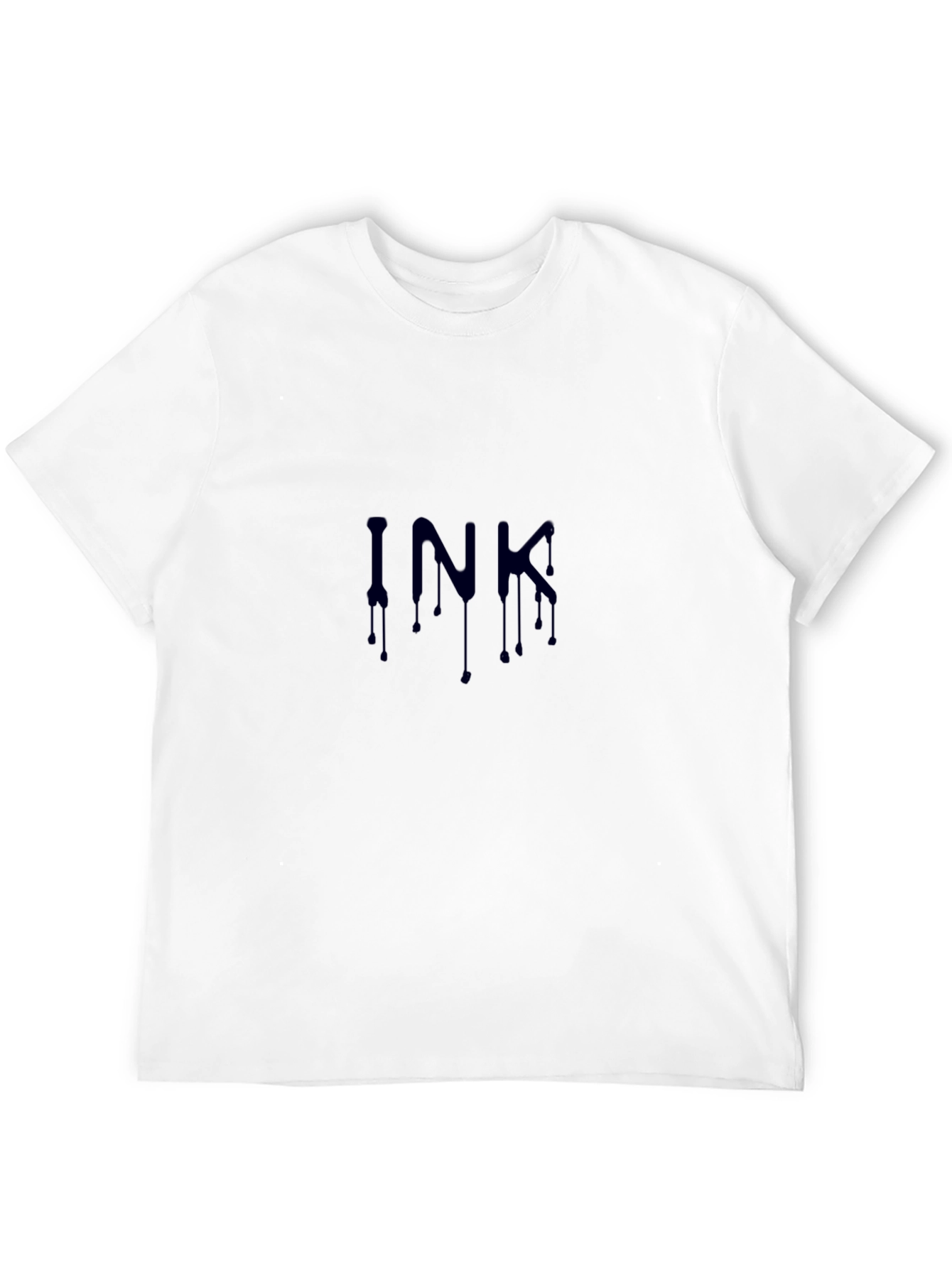 Mens Black INK Graphic Print T-Shirt