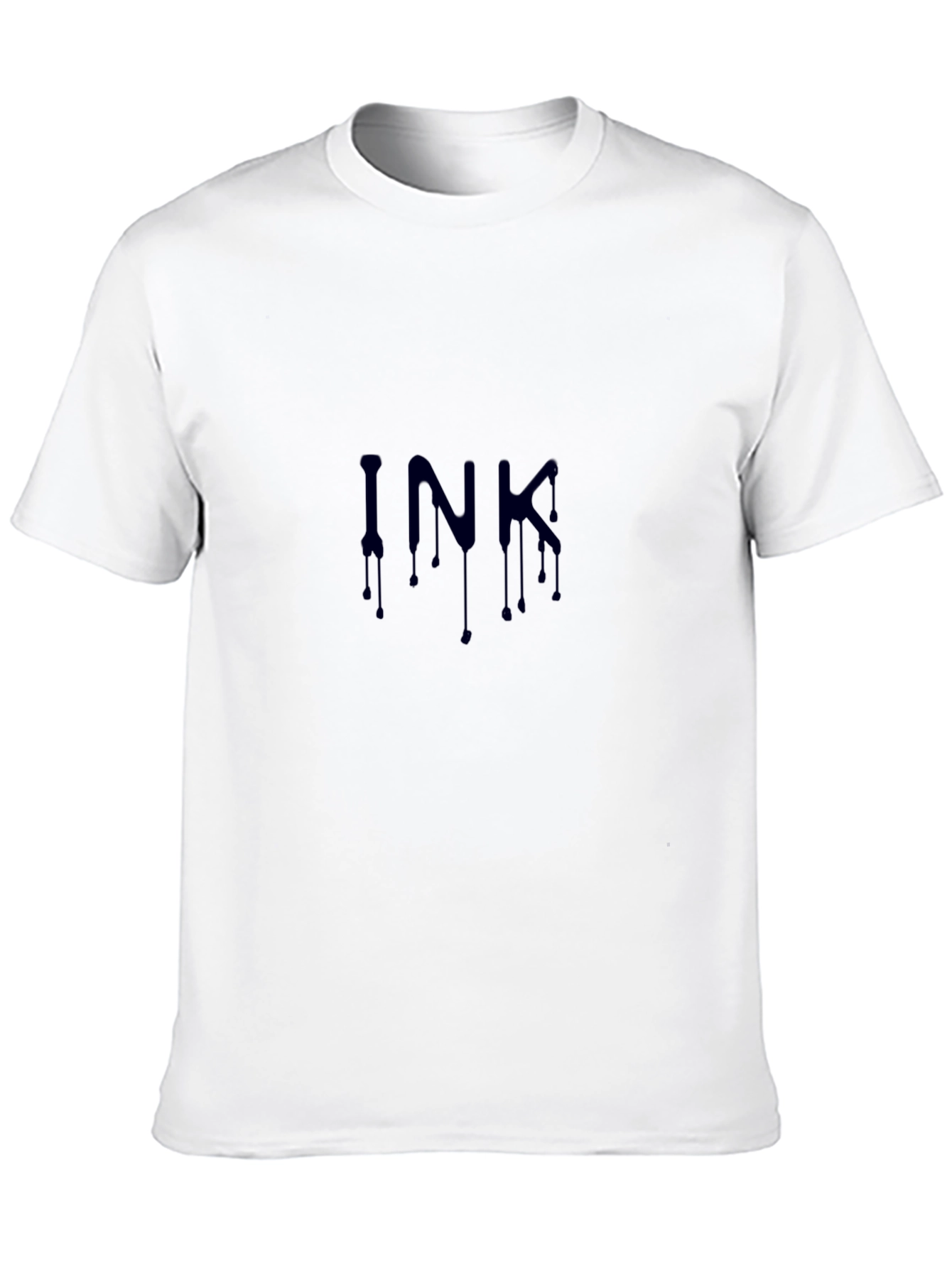 Mens Black INK Graphic Print T-Shirt