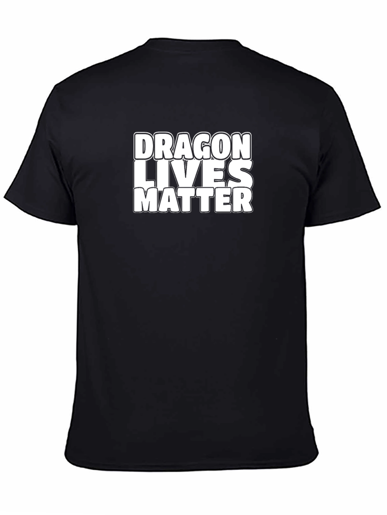 Dragon Lives Matter Graphic Tee - Black Cotton