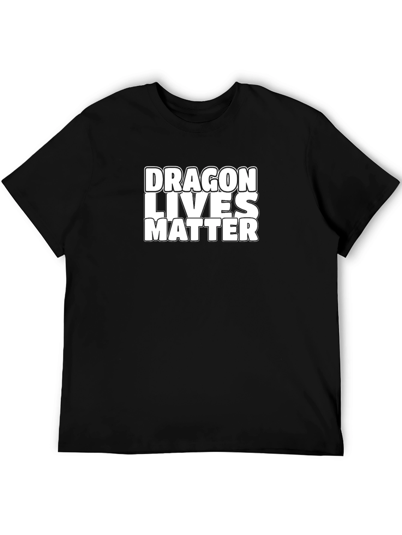 Dragon Lives Matter Graphic Tee - Black Cotton