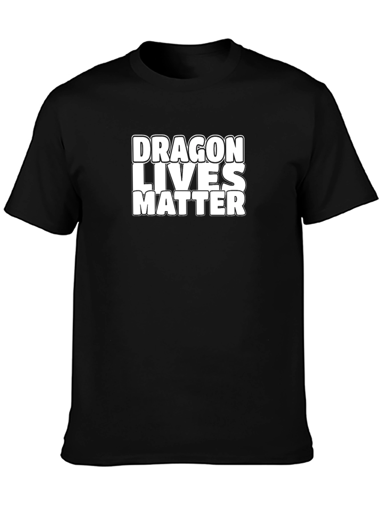 Dragon Lives Matter Graphic Tee - Black Cotton